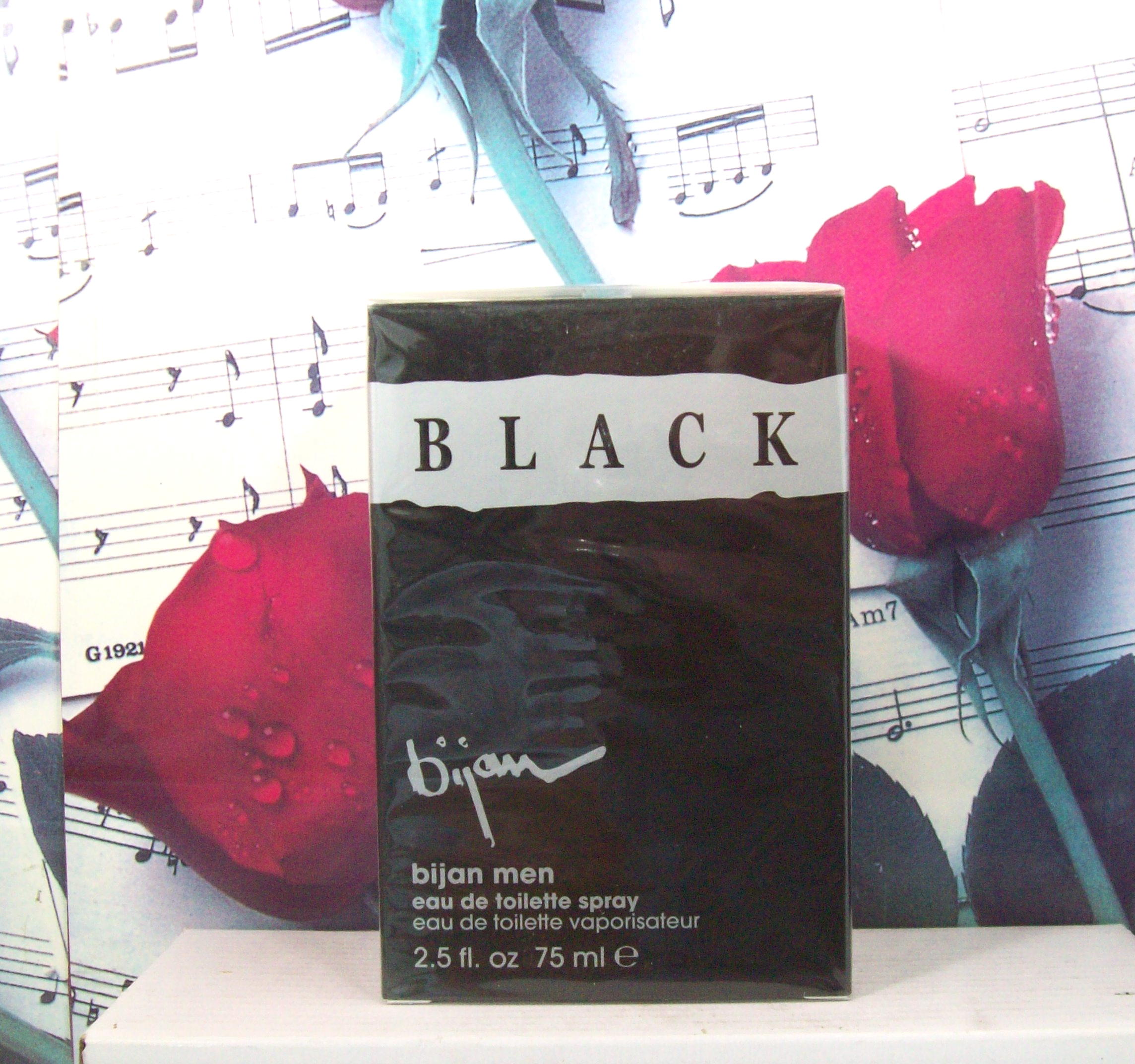 Bijan Black For Men 2.5 OZ EDT Spray front view
