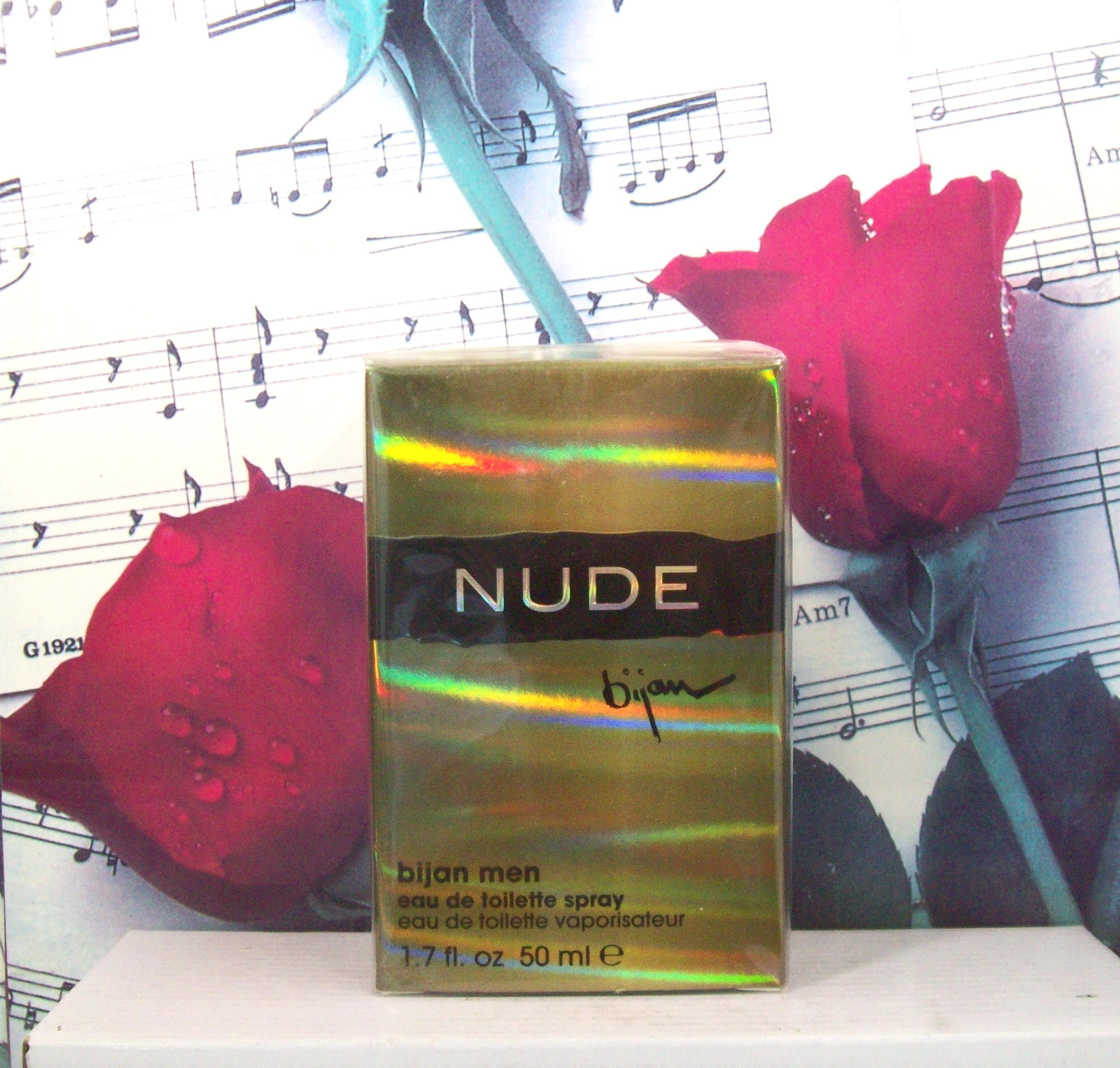 Bijan Nude For Men 1.7 OZ EDT Spray bottle front view