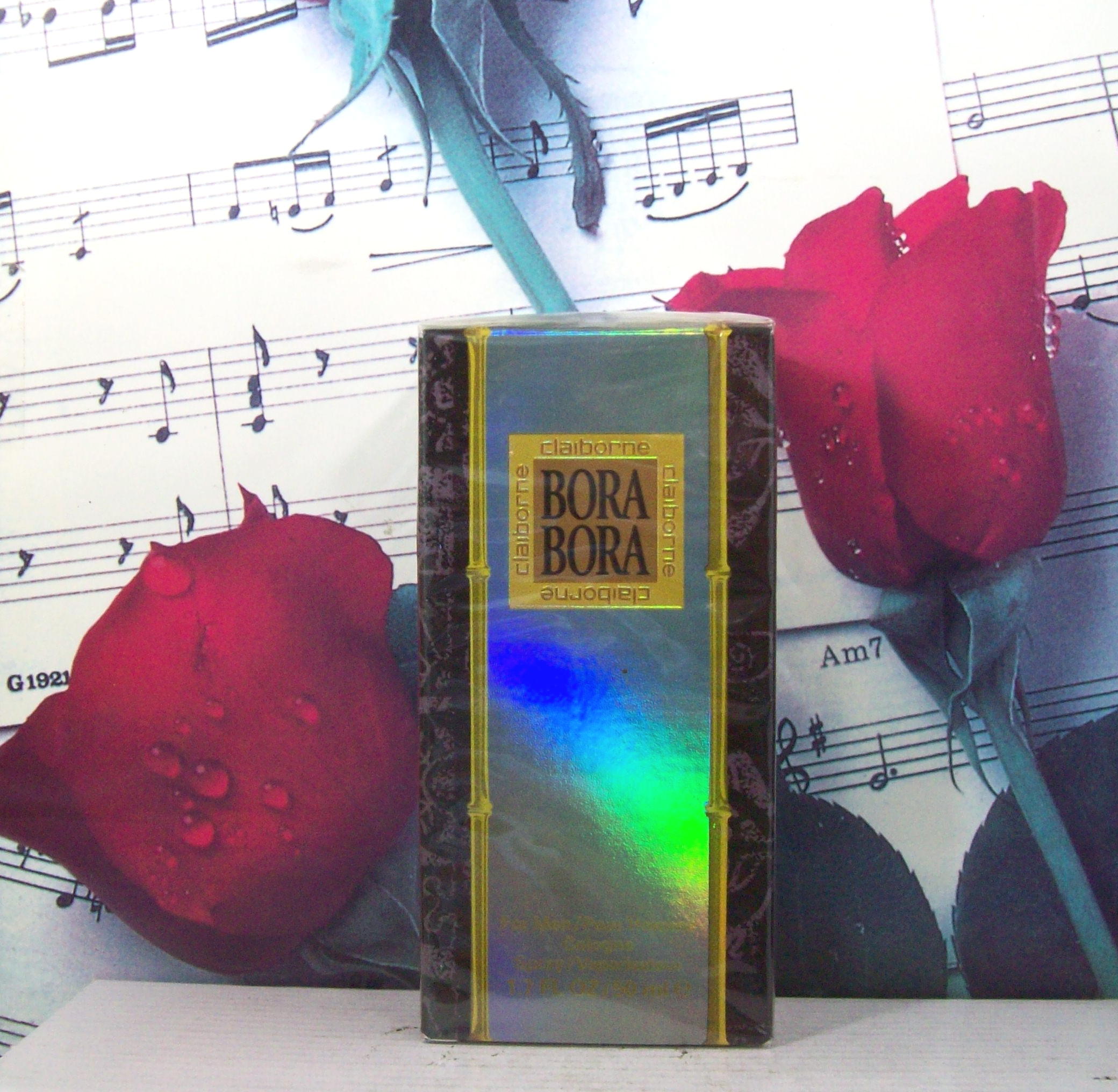 Bora Bora For Men By Liz Claiborne 1.7 OZ Cologne Spray Vintage bottle front view
