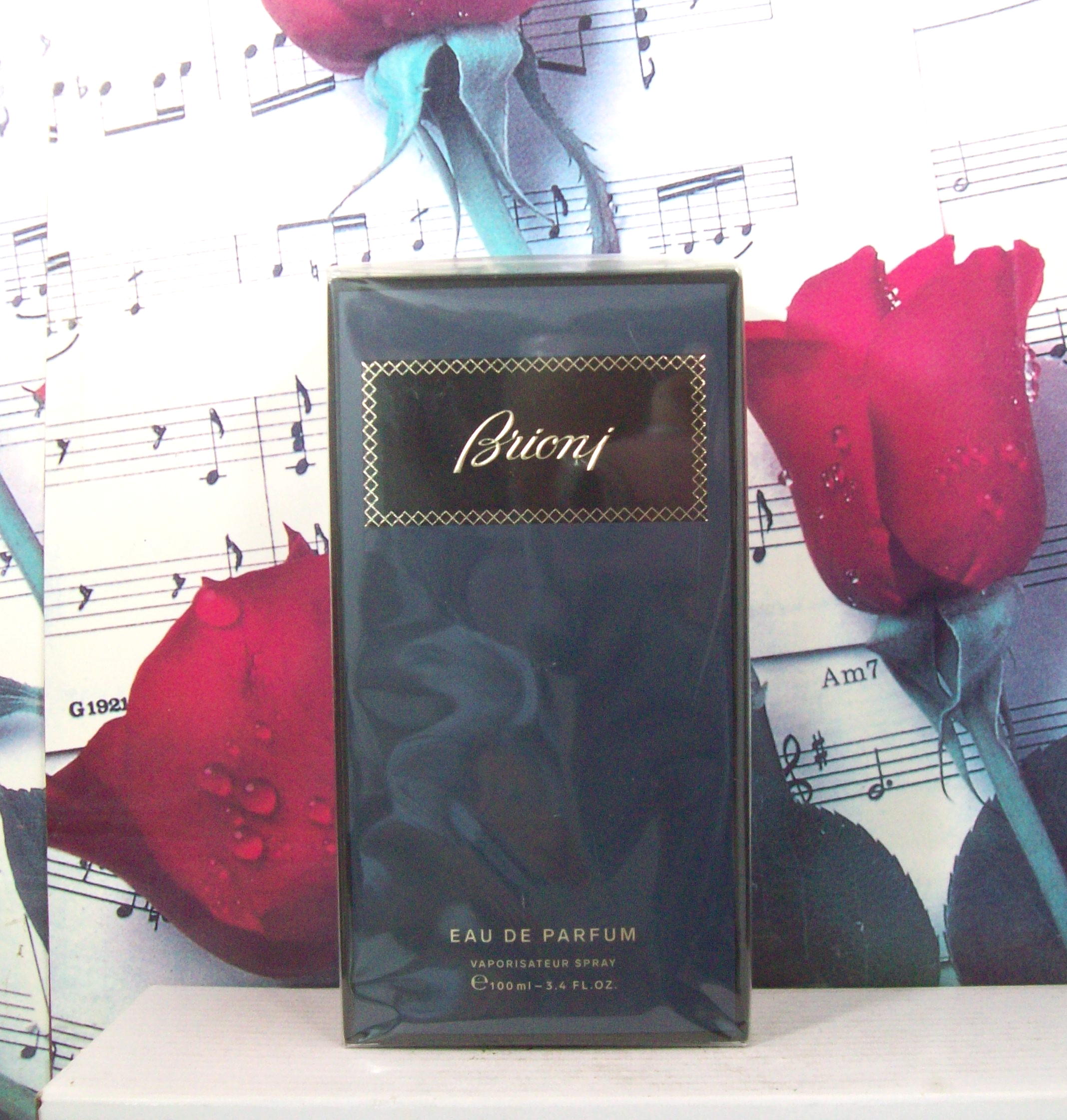 Brioni 3.4 Oz Eau de Parfum Spray by Lalique Beauty bottle front view