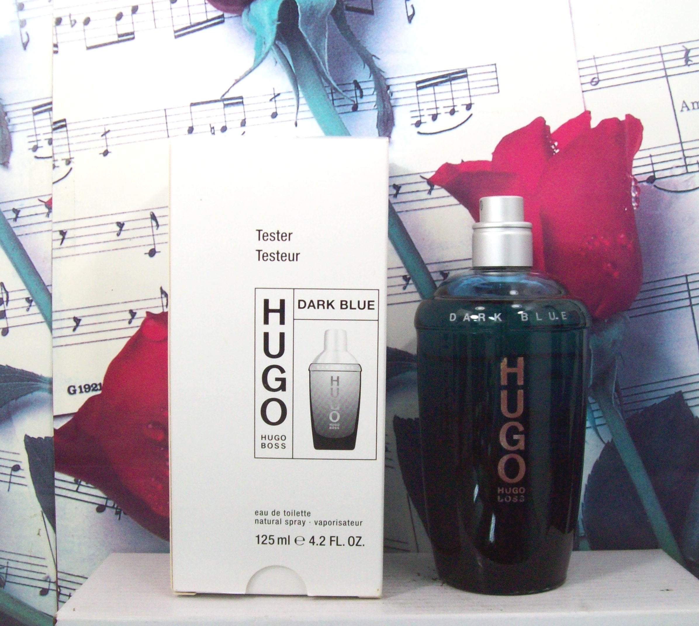 Hugo Boss Hugo Dark Blue 4.2 OZ EDT Spray Vintage Code 5173 Front View