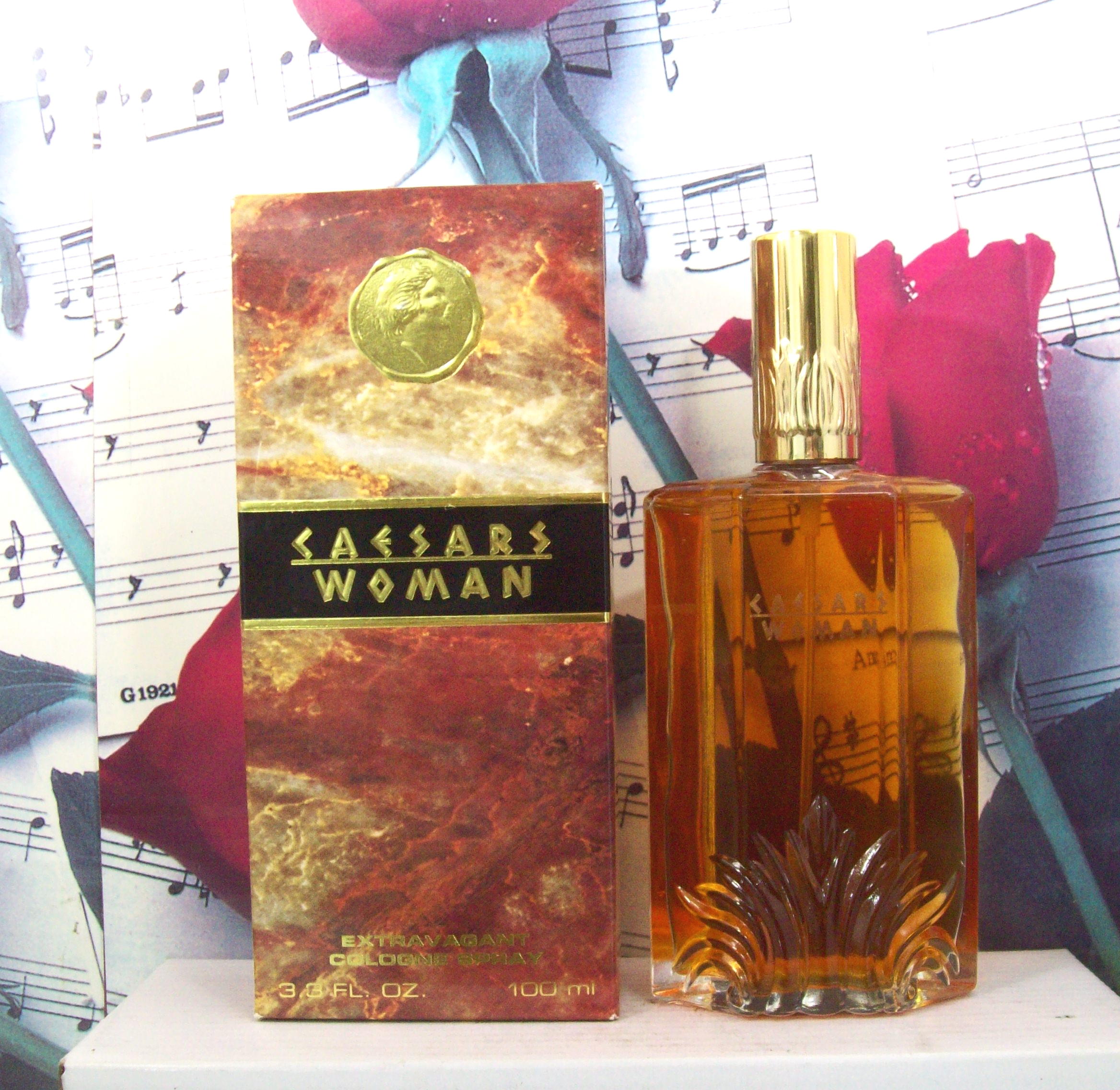 Caesars Woman Extravagant Cologne Spray 3.3 oz vintage bottle front view