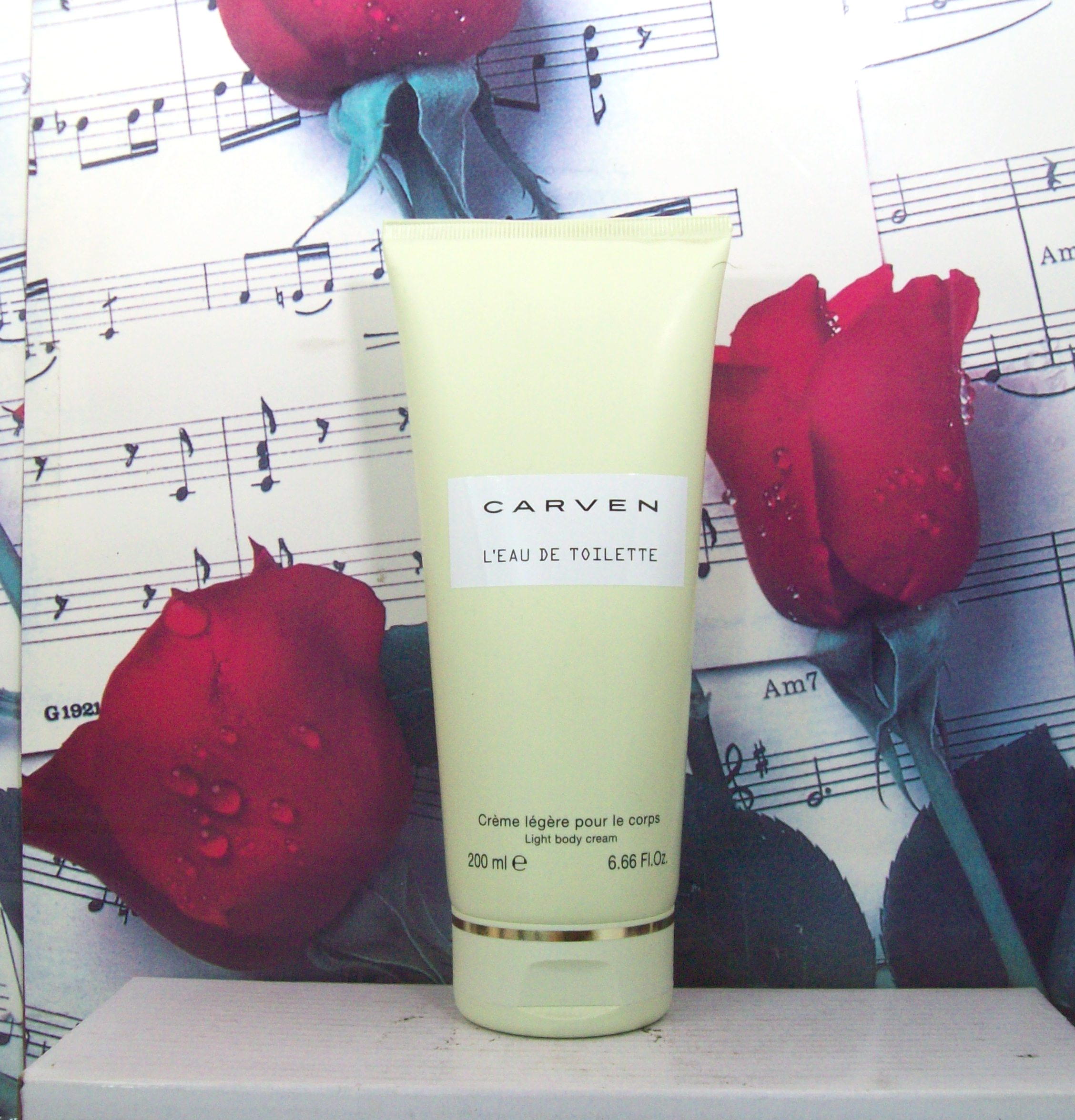 Carven L’Eau De Toilette Body Cream 6.66 oz packaging front view