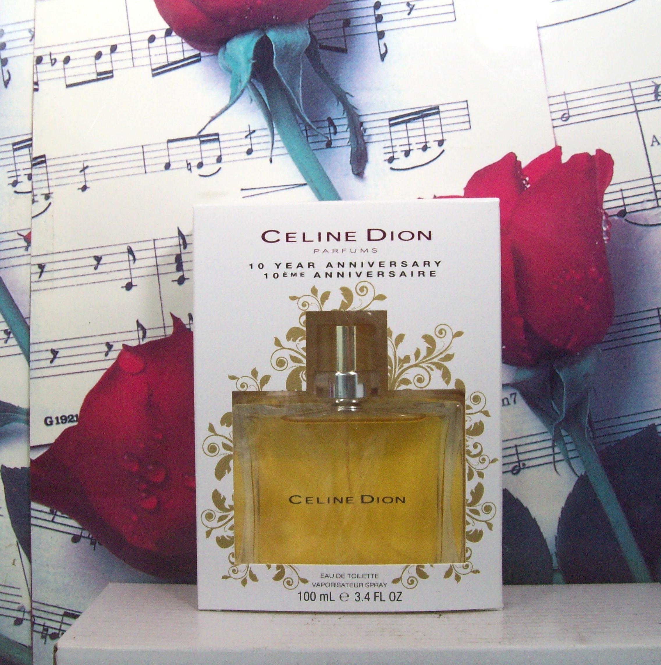 Celine Dion 10 Year EDT 3.4 OZ bottle front view