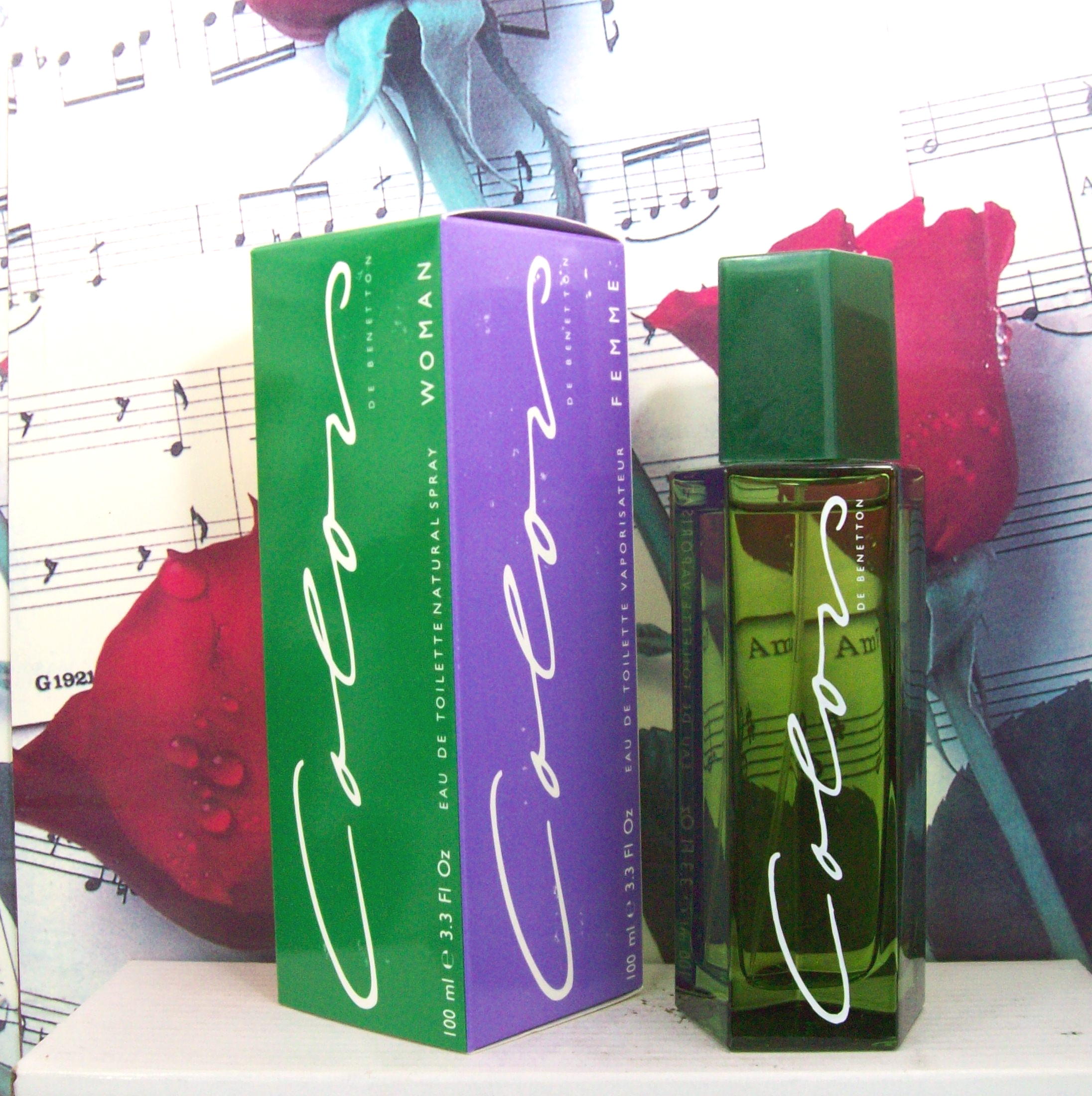Colors De Benetton Woman EDT 3.3 OZ Vintage Perfume Bottle