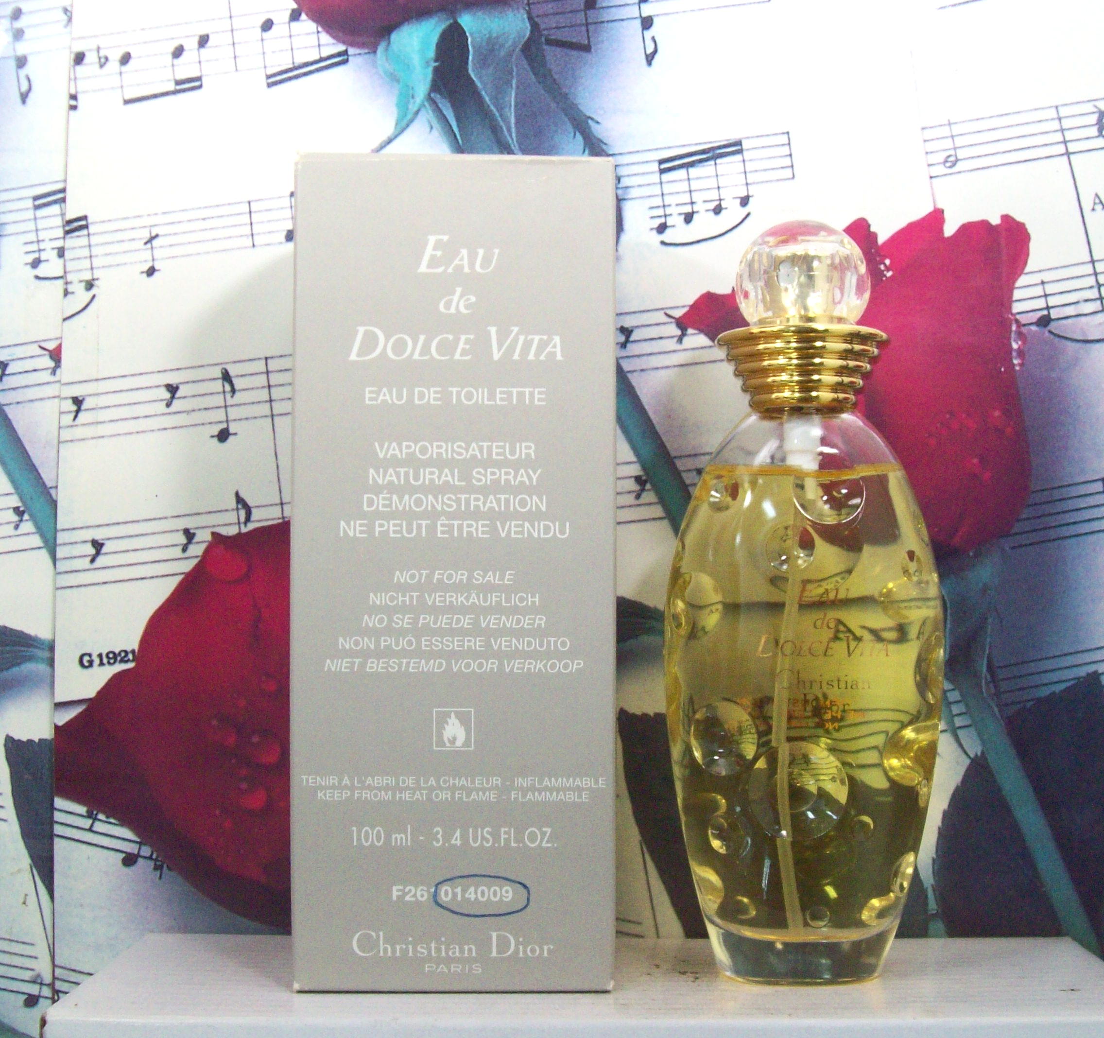 Eau De Dolce Vita 3.4 OZ EDT Spray bottle front view by Dior