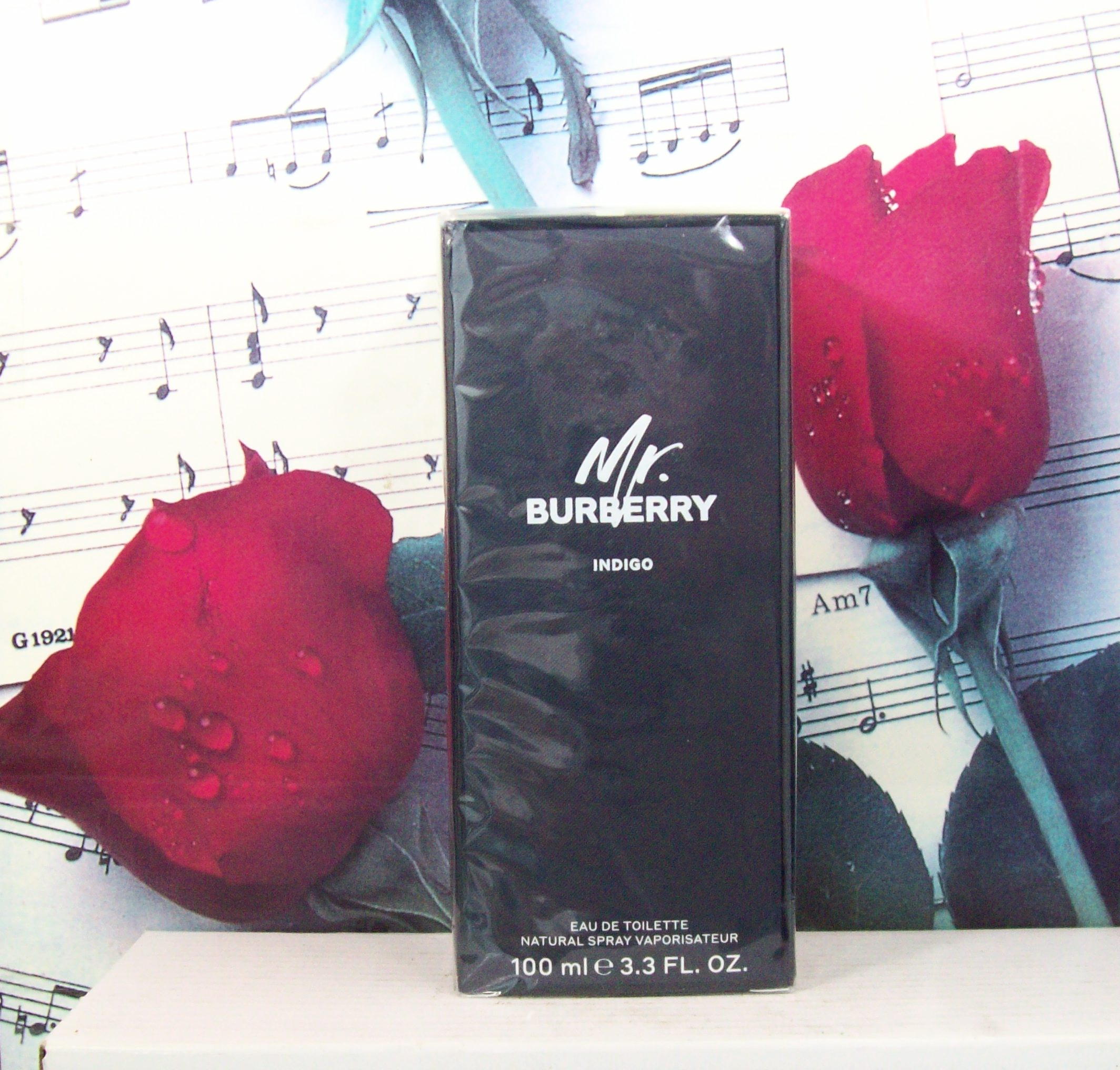 Mr Burberry Indigo EDT Spray 3.3 OZ bottle front view