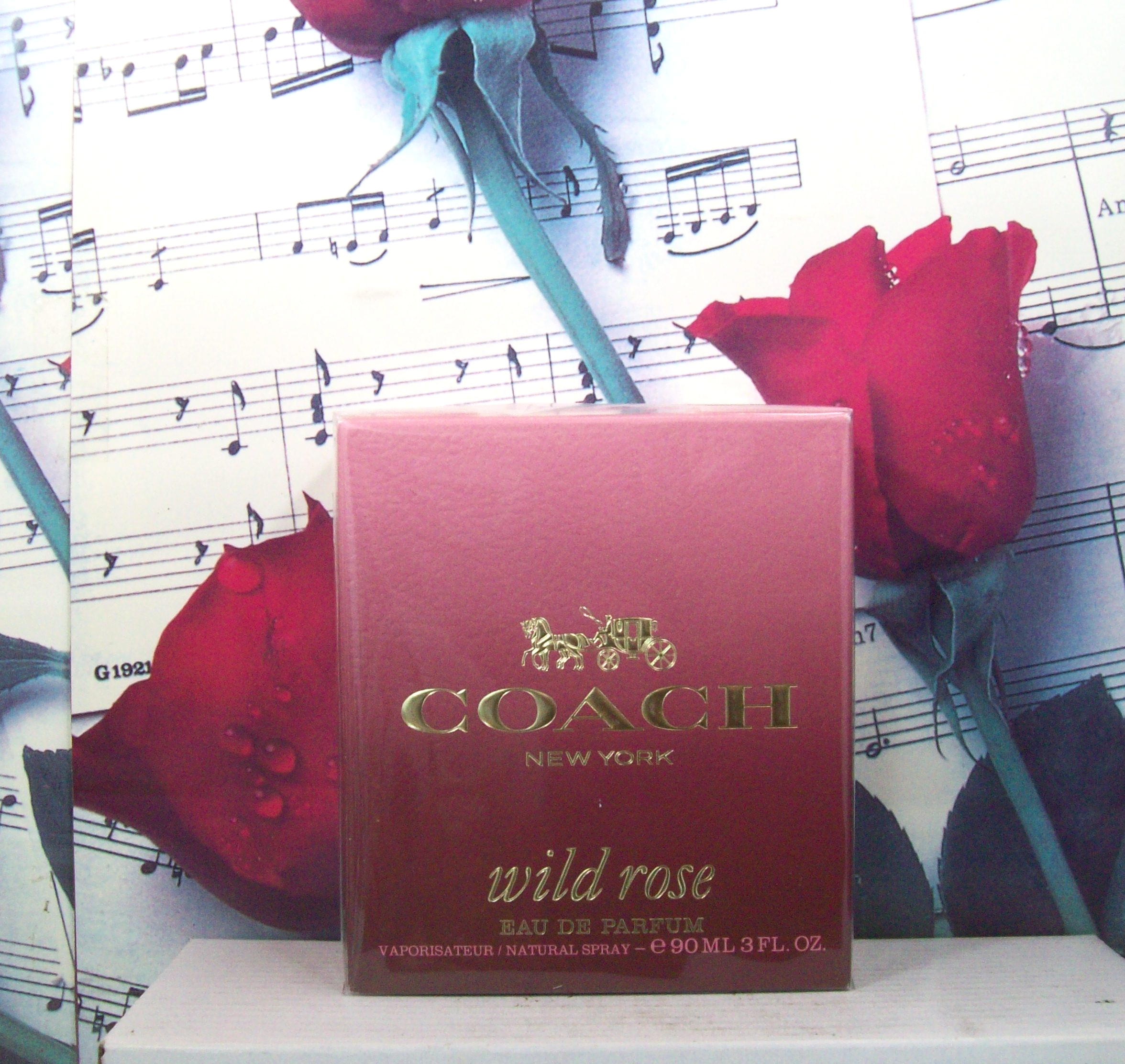 Coach New York Wild Rose 3.0 OZ. EDP Spray bottle front view
