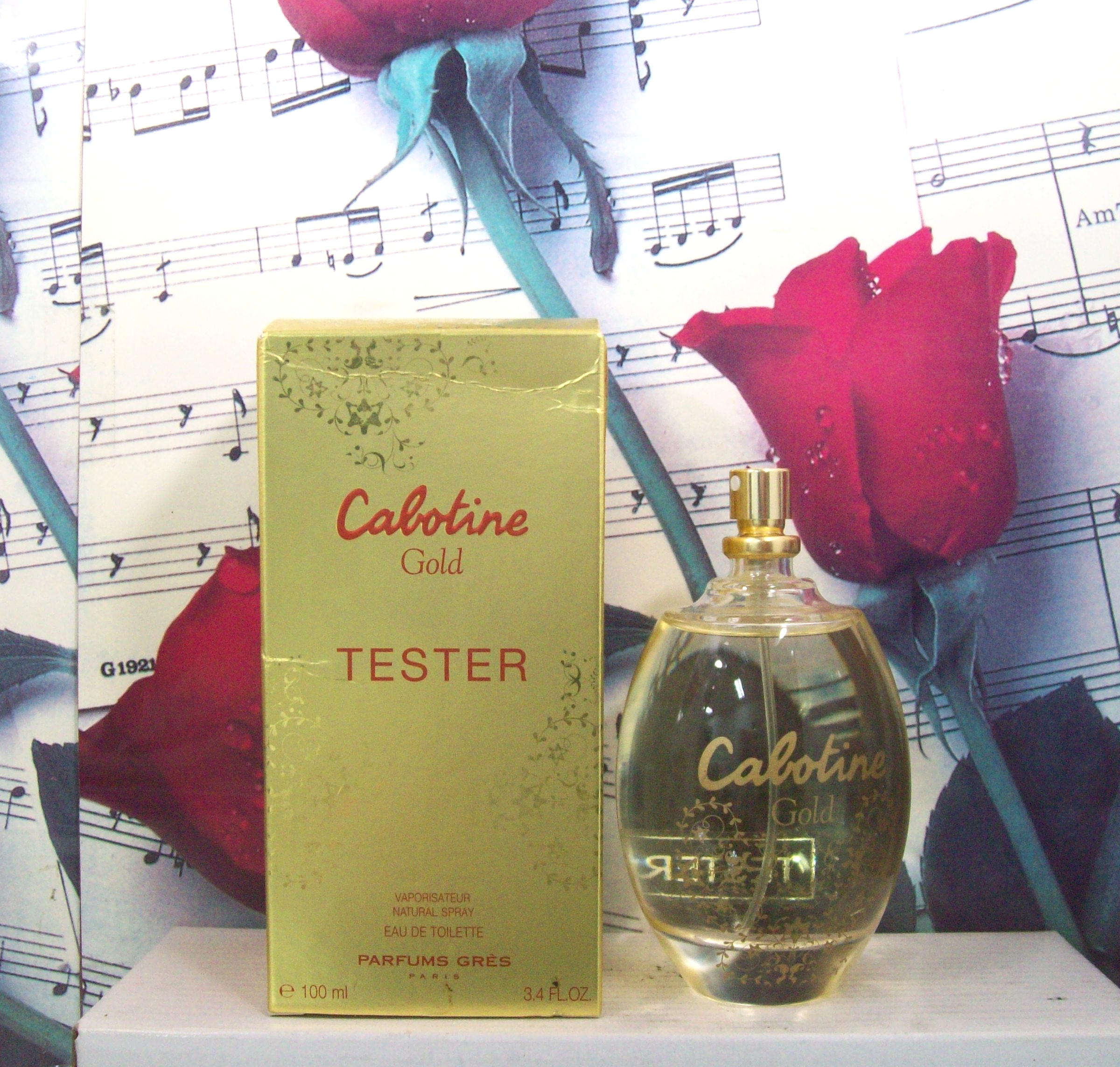 Cabotine Gold 3.4 OZ EDT Spray bottle front view