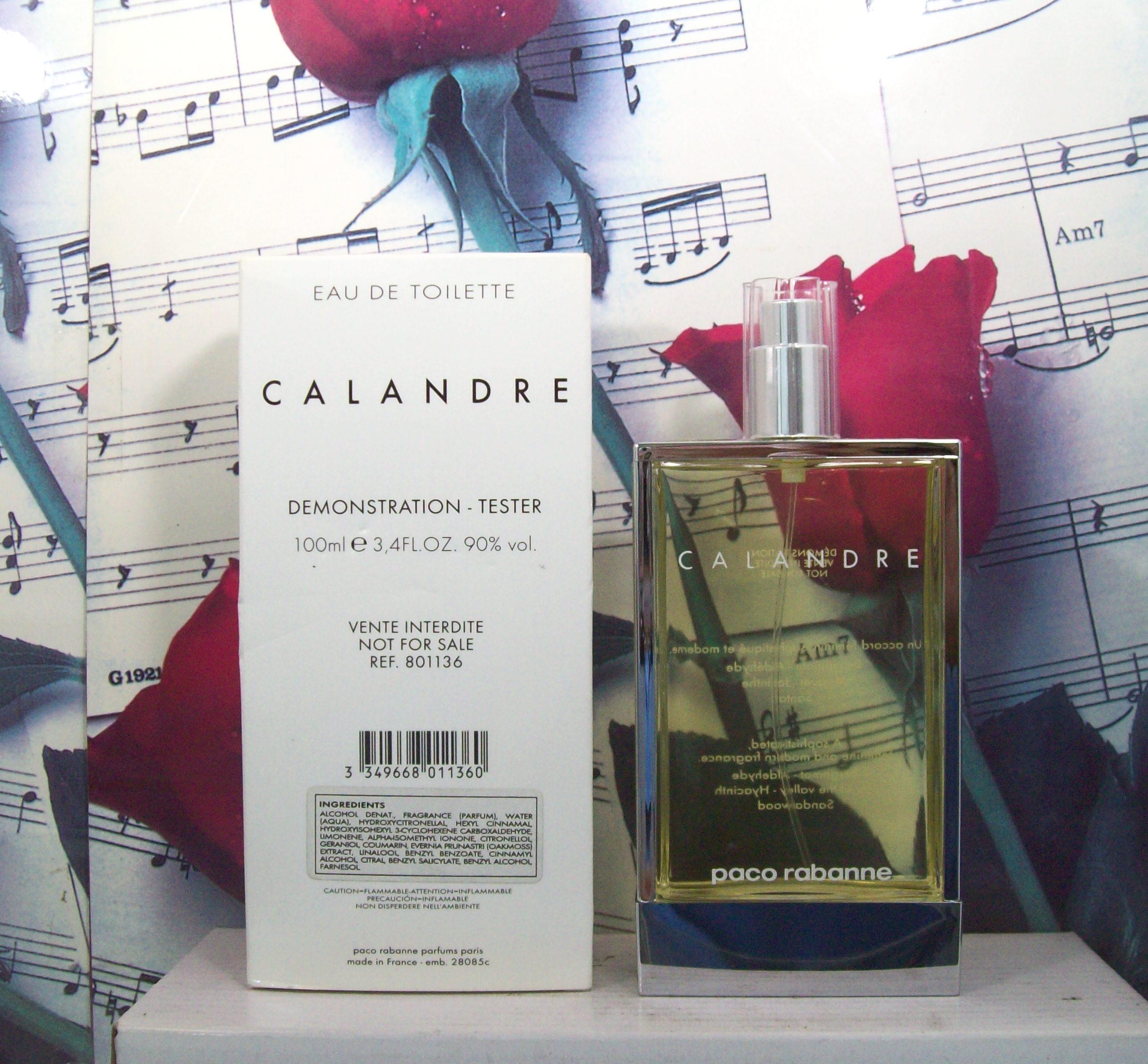 paco rabanne calandre edt spray bottle 3.4 oz front view