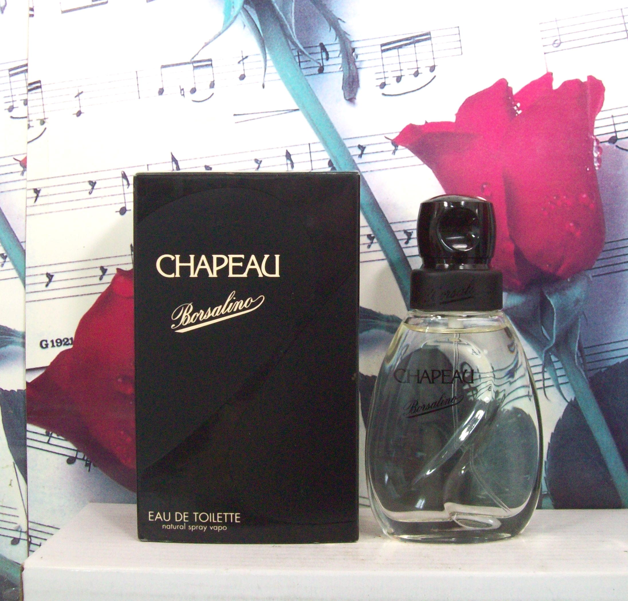 Chapeau Borsalino EDT Spray 1.7 OZ bottle front view Chapeau Borsalino EDT Spray men’s fragrance packaging