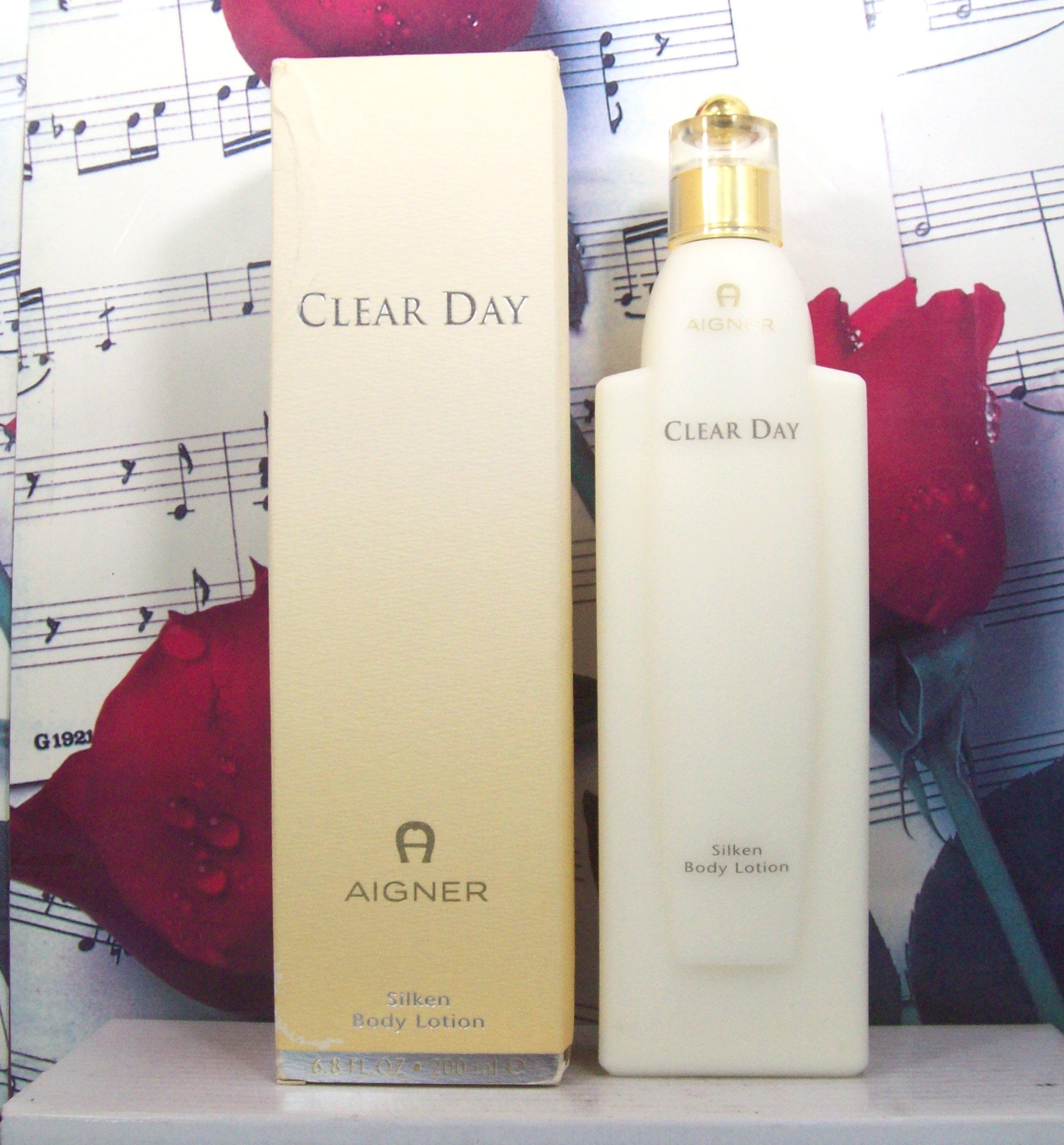 Clear Day Silken Body Lotion 6.8 oz bottle on white background