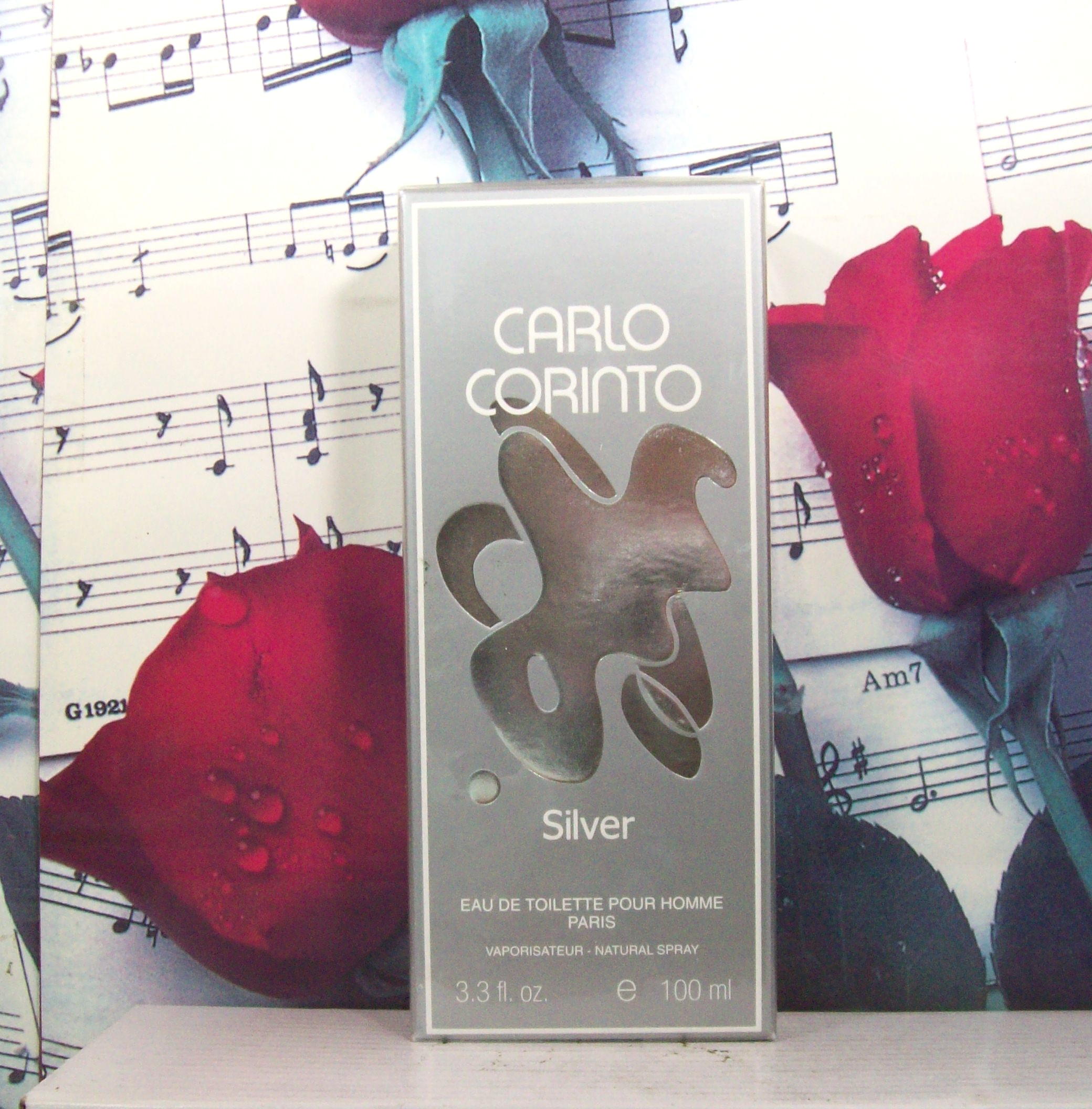 Carlo Corinto Silver EDT Spray 3.3 OZ bottle front view
