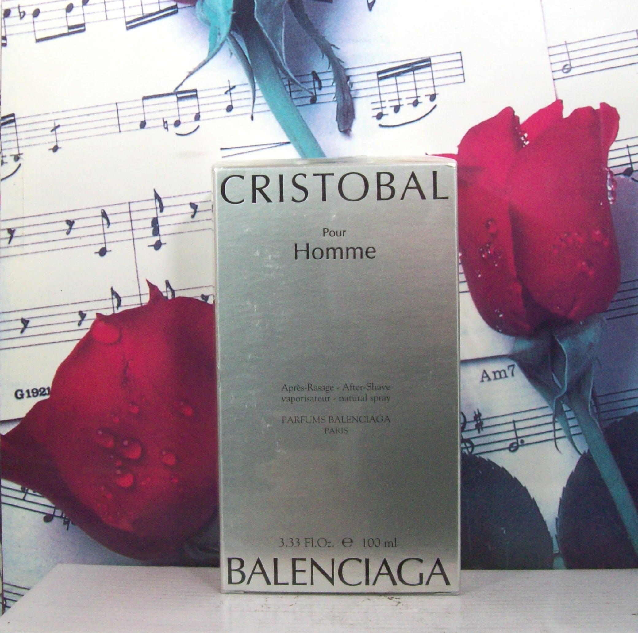 Balenciaga Cristobal Pour Homme After Shave Spray bottle front view