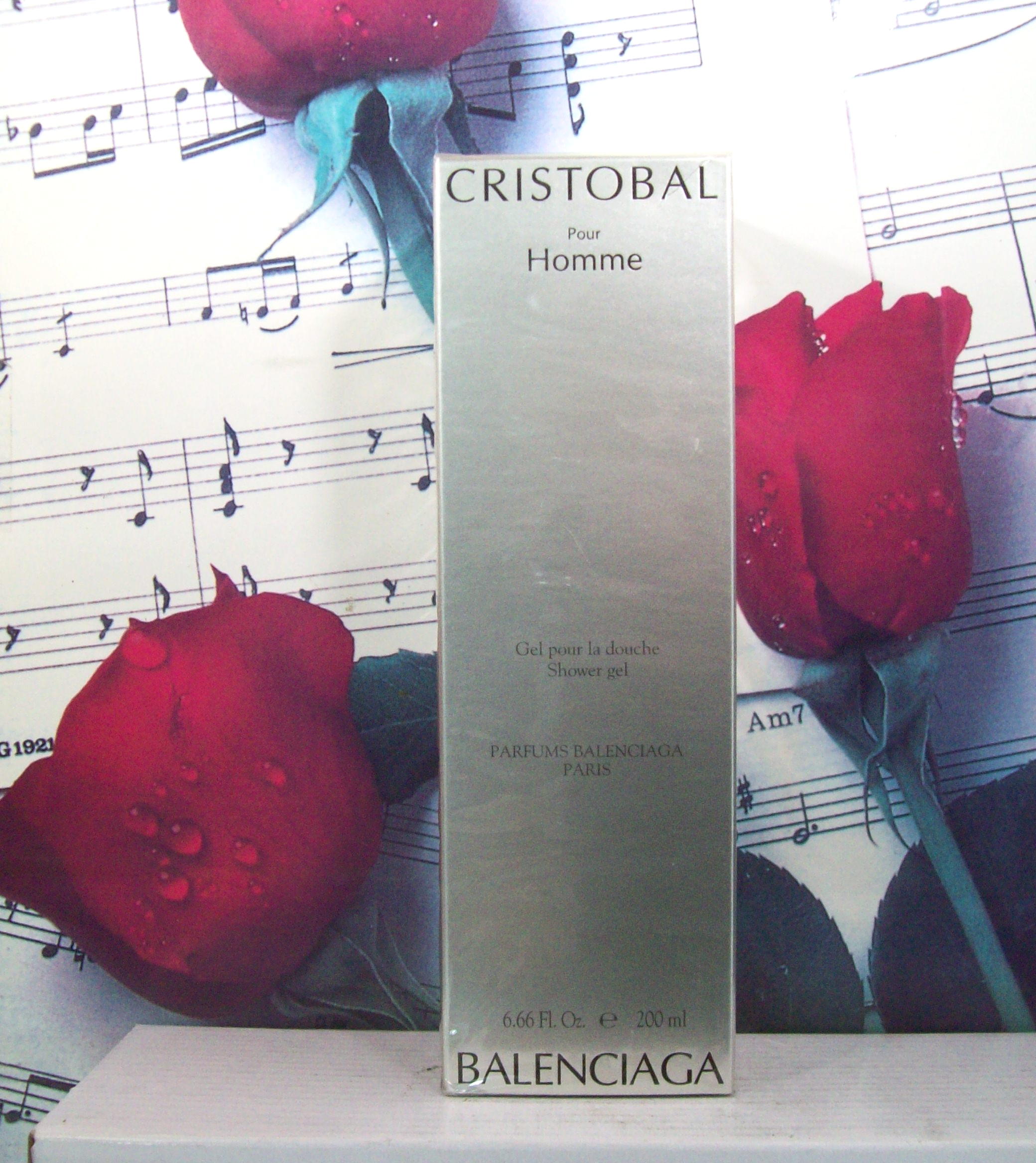 Balenciaga Cristobal Pour Homme Shower Gel bottle front view