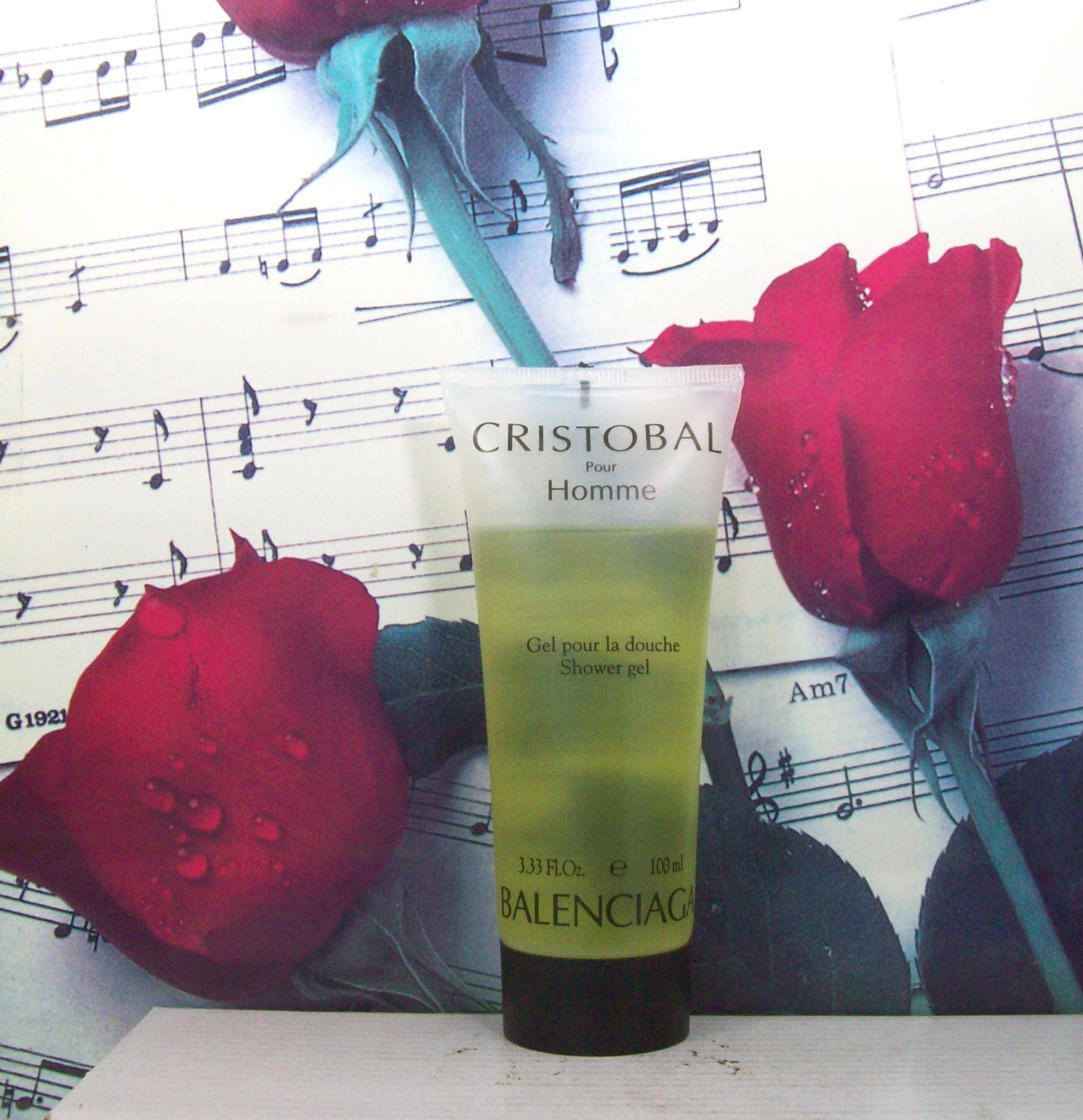 Balenciaga Cristobal Shower Gel 3.33 OZ bottle front view