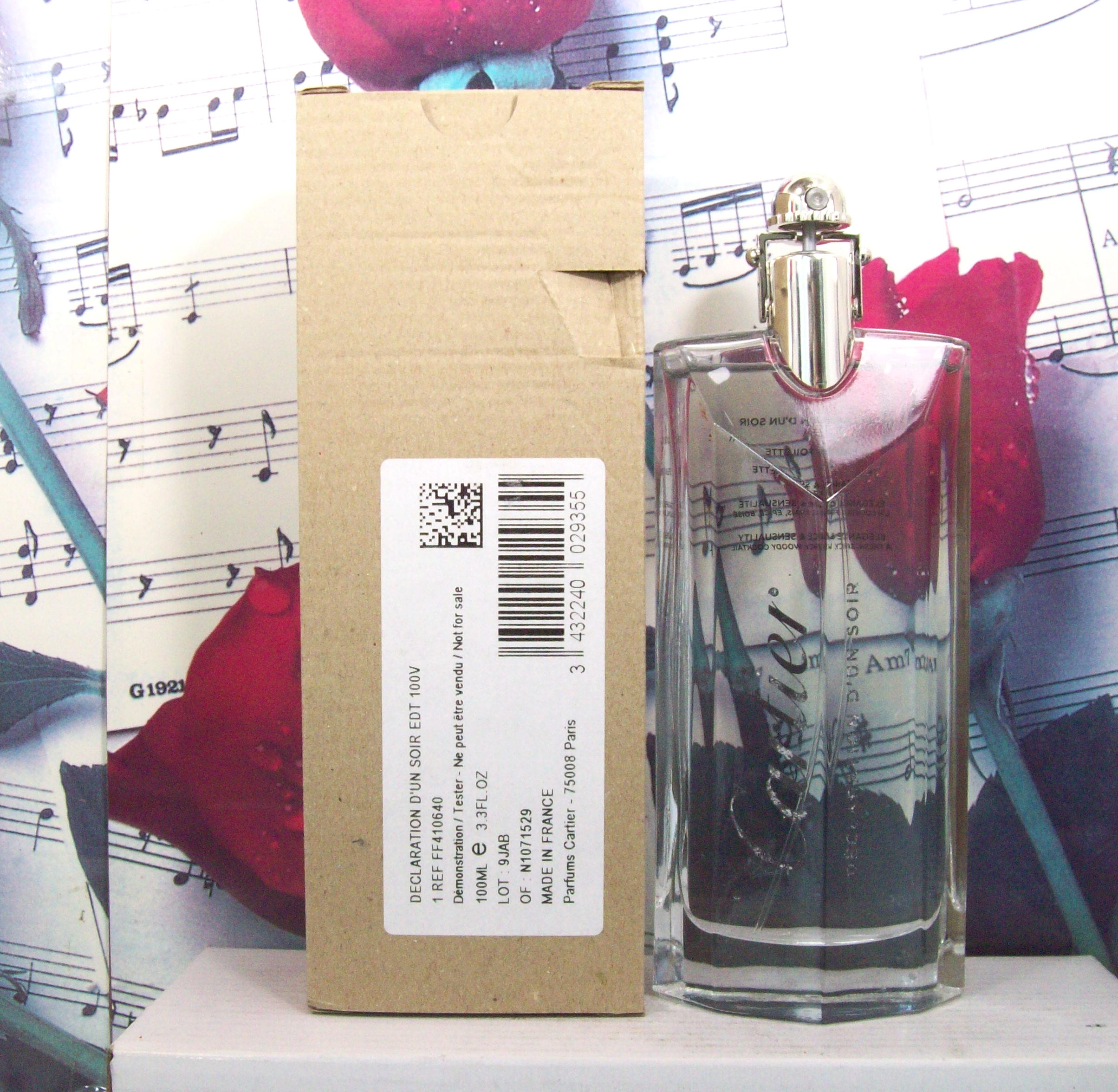 Cartier Declaration D'Un Soir EDT 3.3 OZ bottle front view