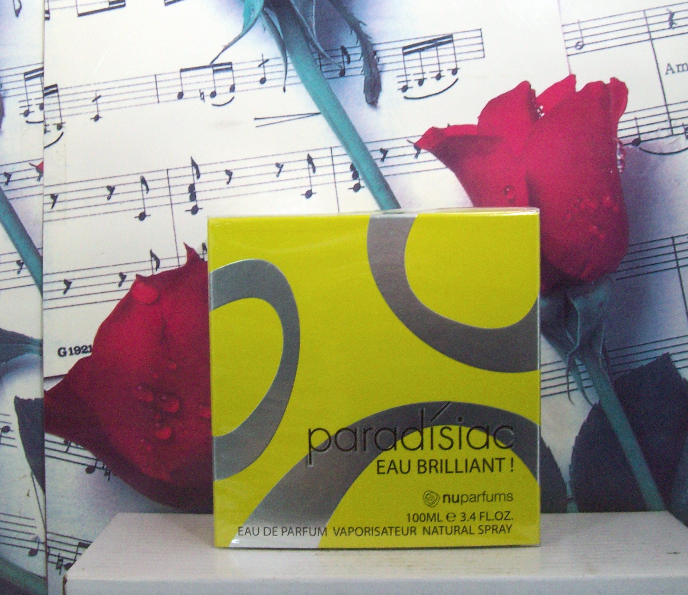 NU Parfums Paradisiac Eau Brilliant 3.4 OZ bottle front view