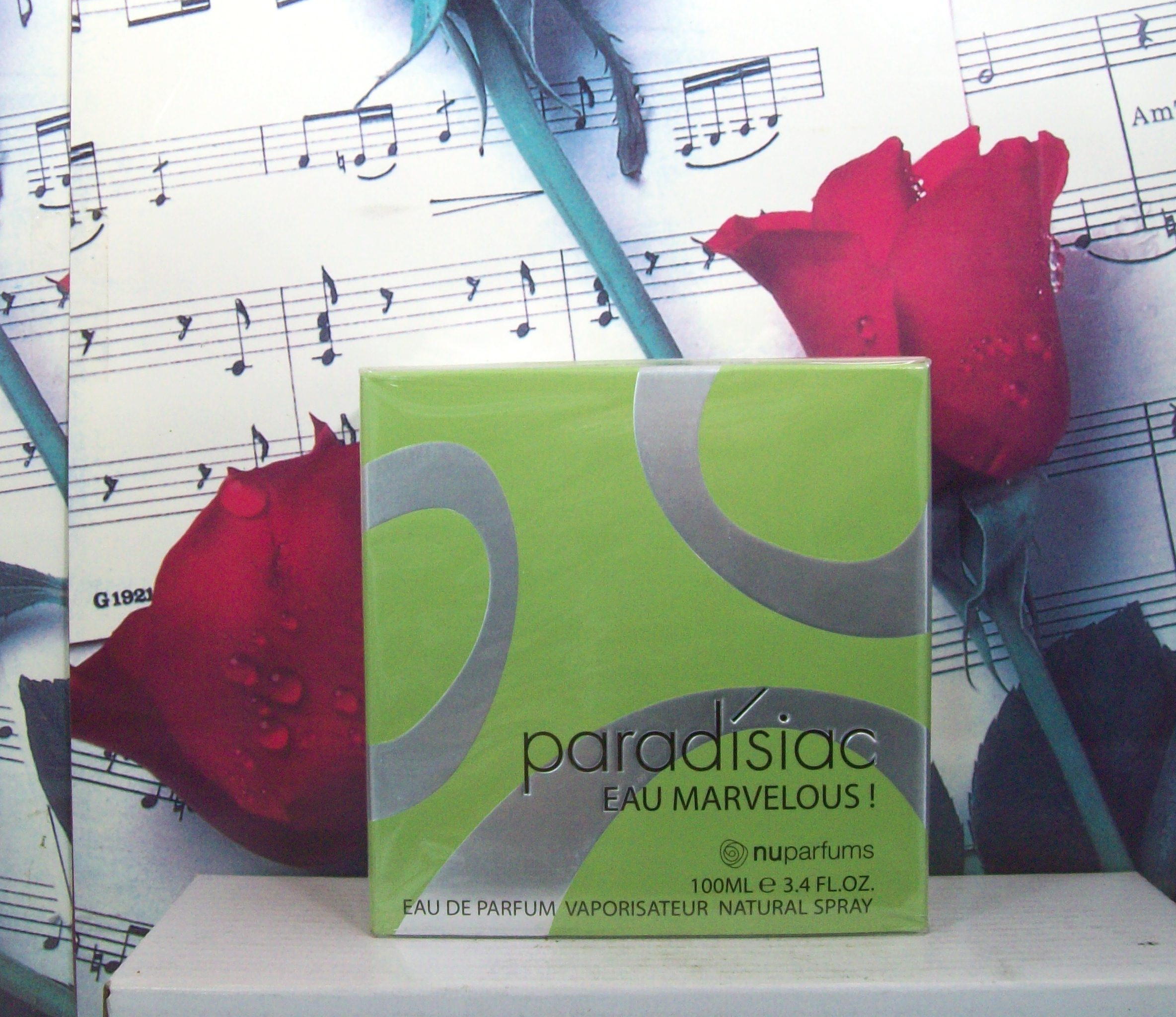 NU Parfums Paradisiac Eau Marvelous 3.4 OZ bottle front view