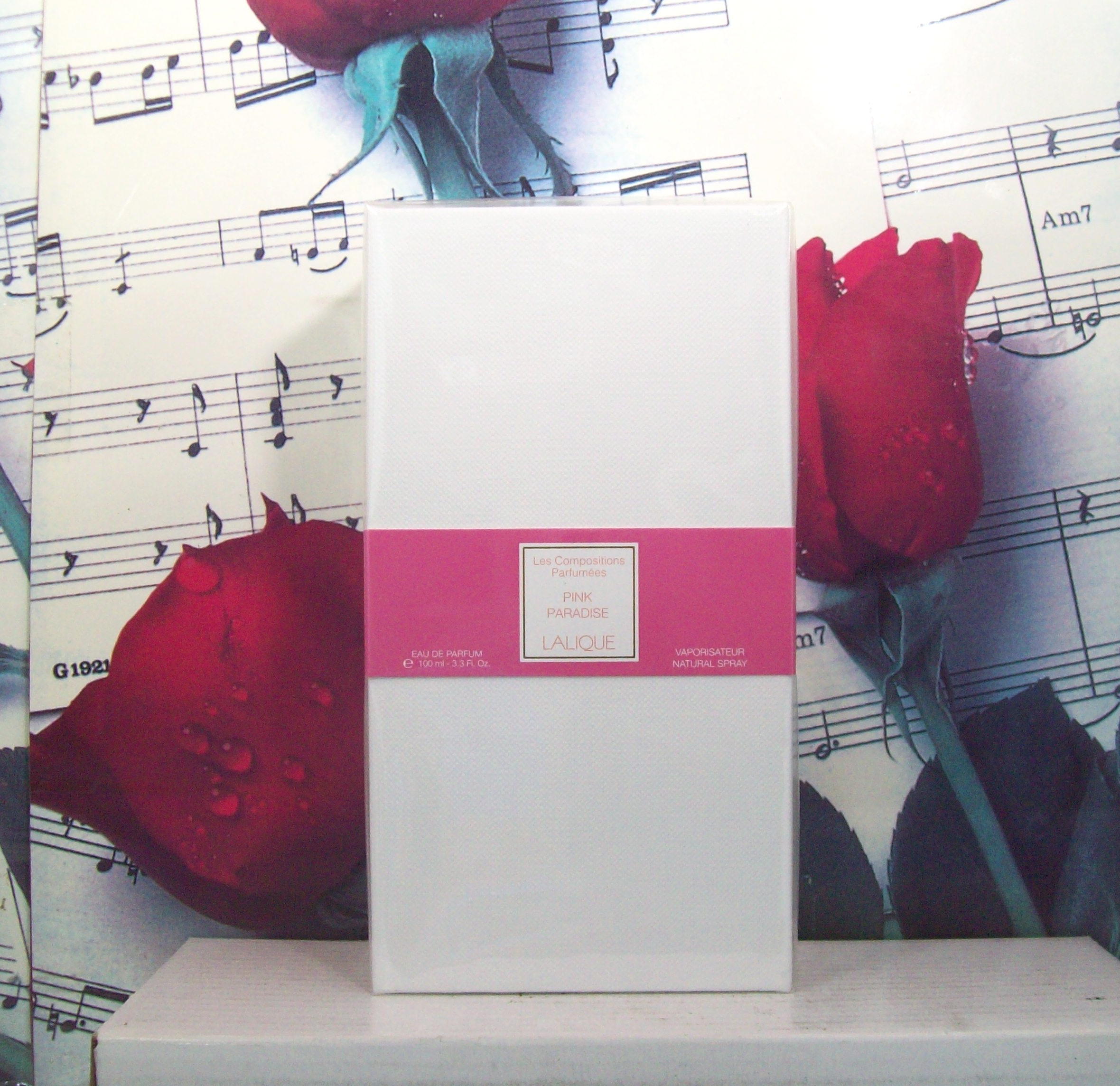 Lalique Pink Paradise EDP Spray 3.3 OZ bottle front view
