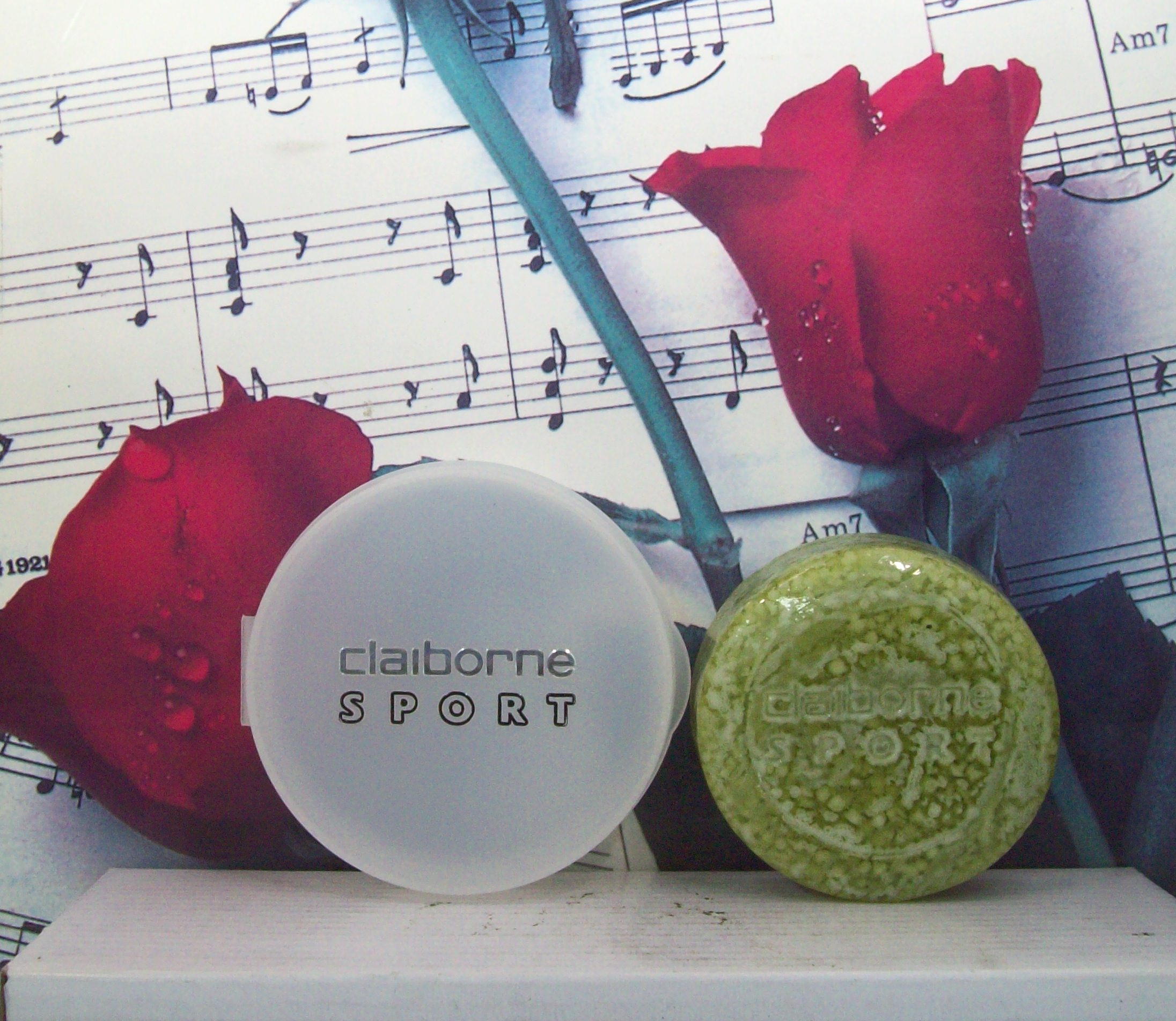 Claiborne Sport Soap With Dish 3.5 OZ front view