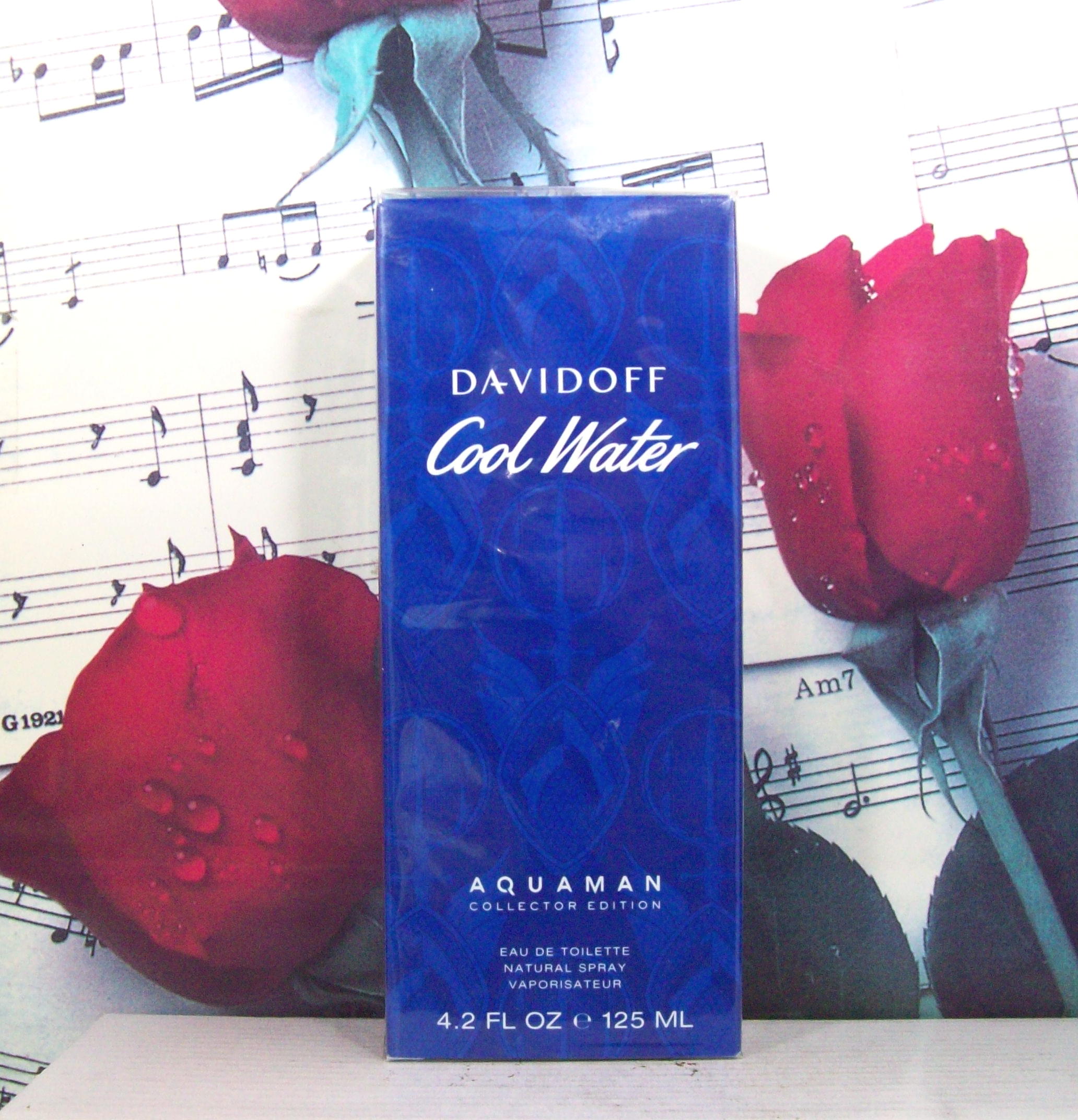 Davidoff Cool Water Aquaman EDT 4.2 OZ Collector Edition bottle front view