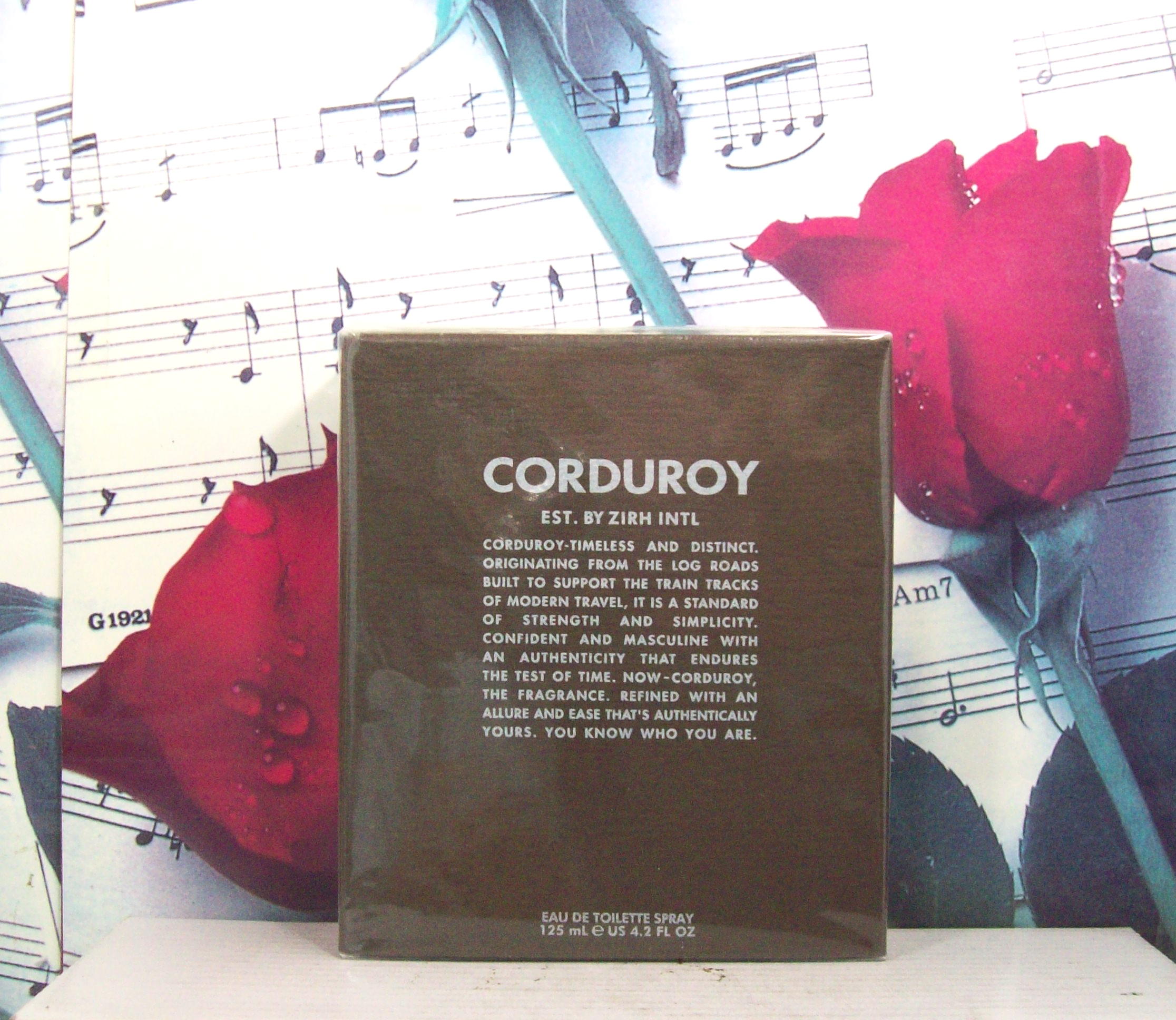 Corduroy 4.2 OZ EDT Spray for Men front bottle view