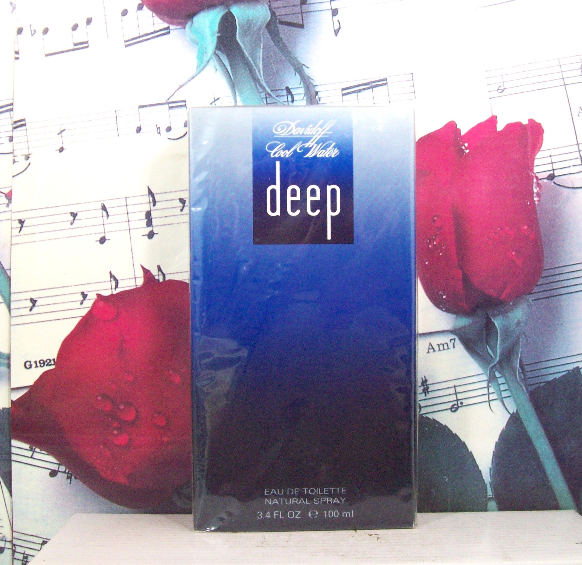 Davidoff Cool Water Deep EDT 3.4 OZ bottle front view