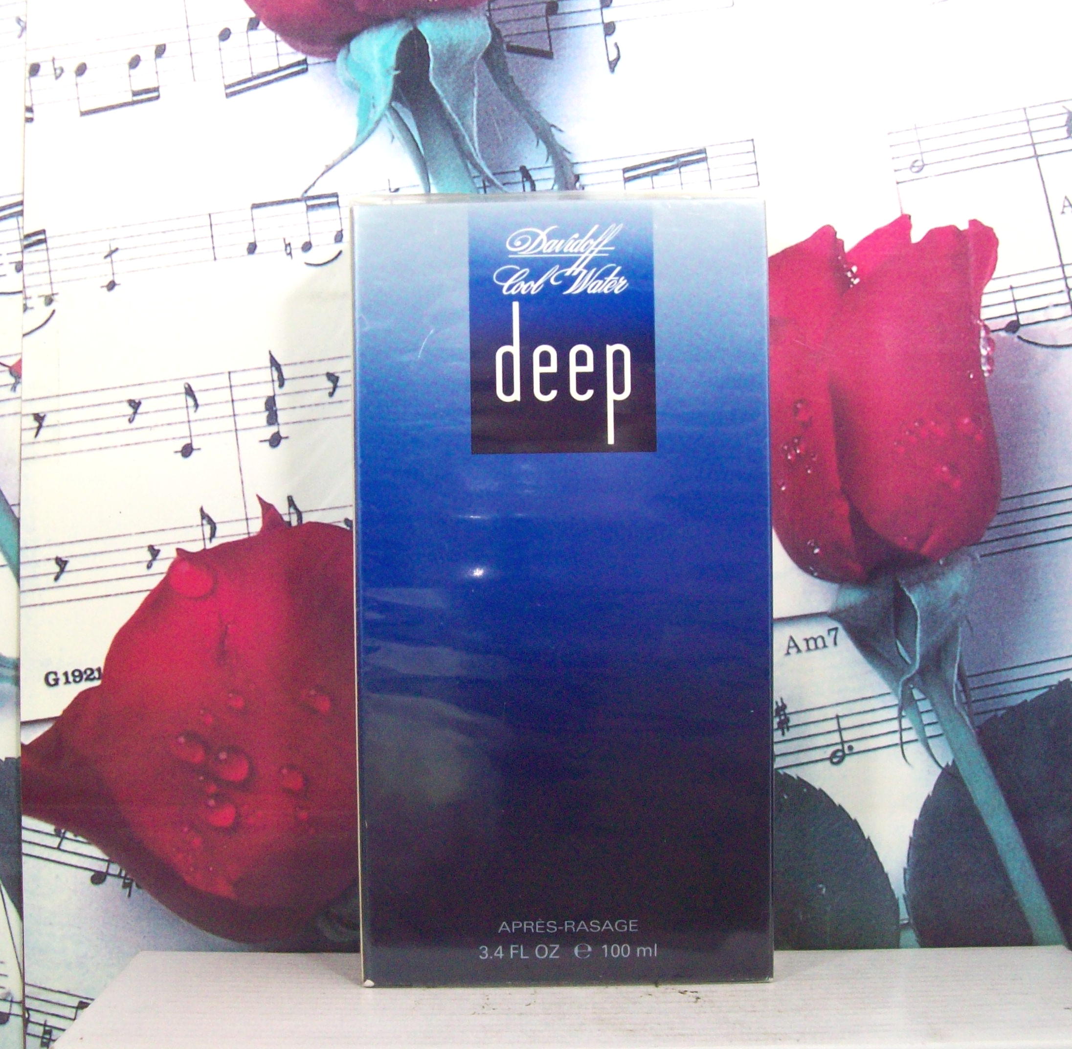 Davidoff Cool Water Deep 3.4 OZ After Shave bottle front view