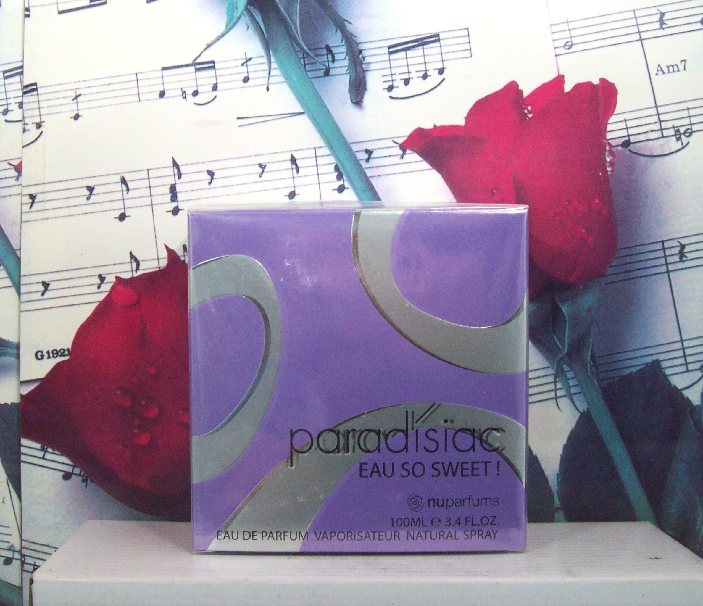 NU Parfums Paradisiac Eau So Sweet EDP 3.4 OZ bottle front view