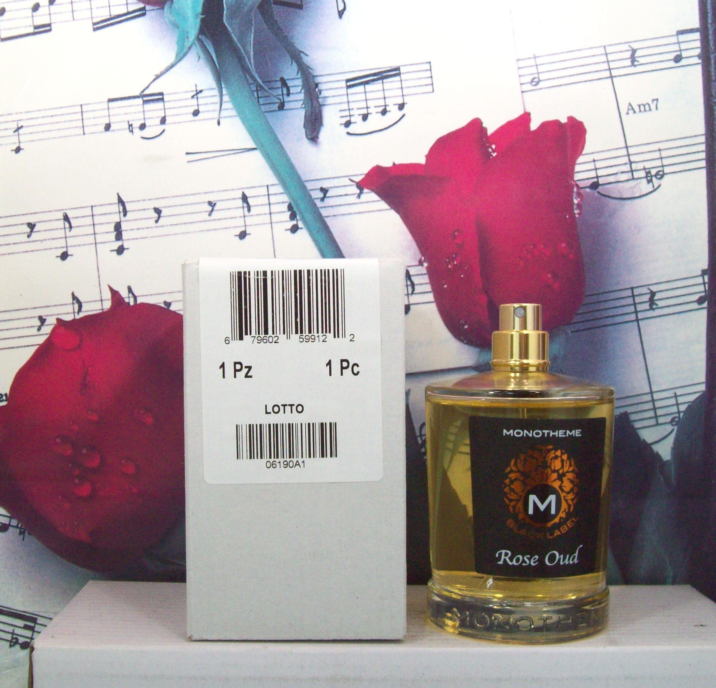 Monotheme Black Label Rose Oud 3.4 OZ EDP Spray bottle front view