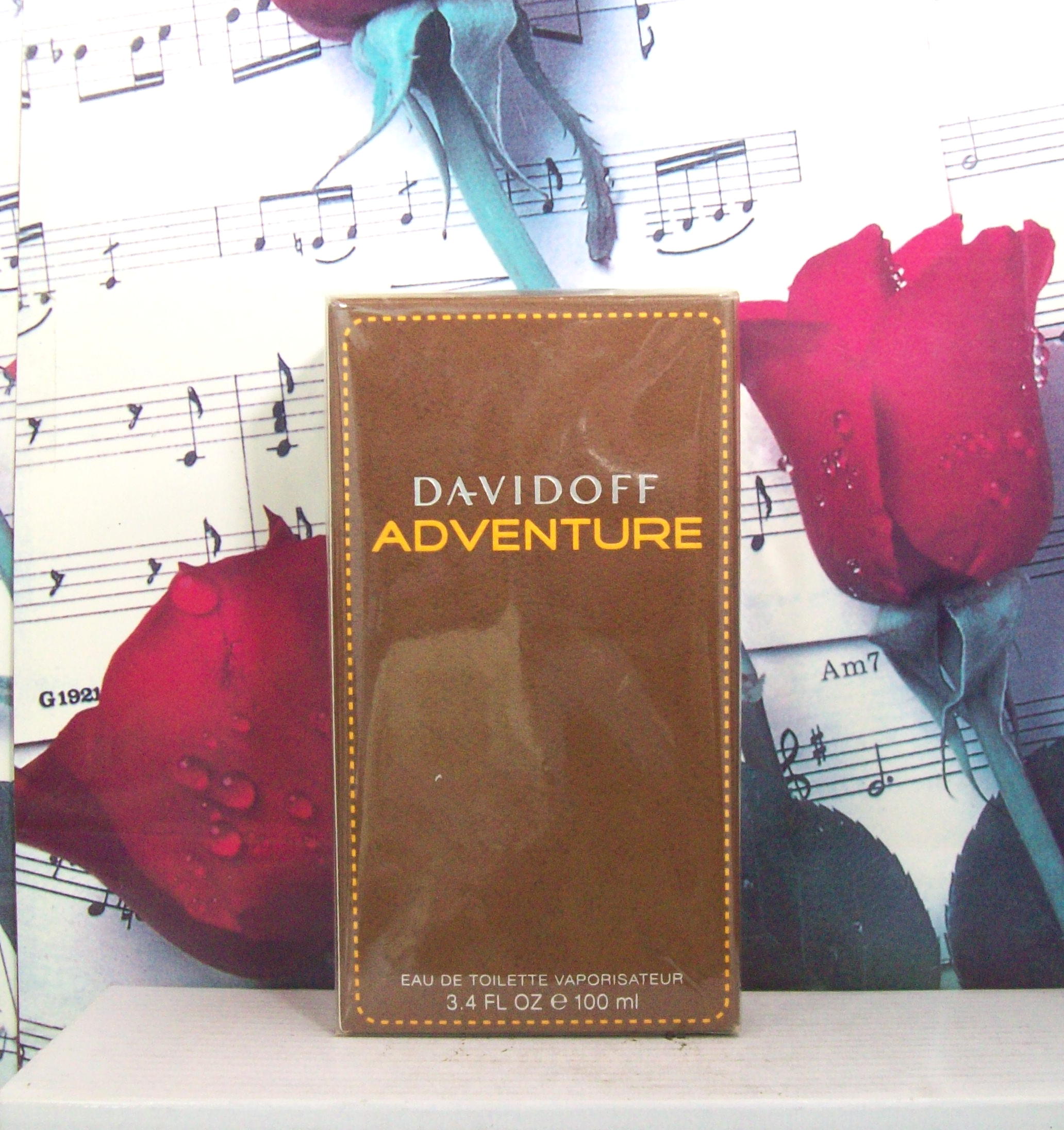 davidoff adventure 3.4 oz edt spray bottle front view