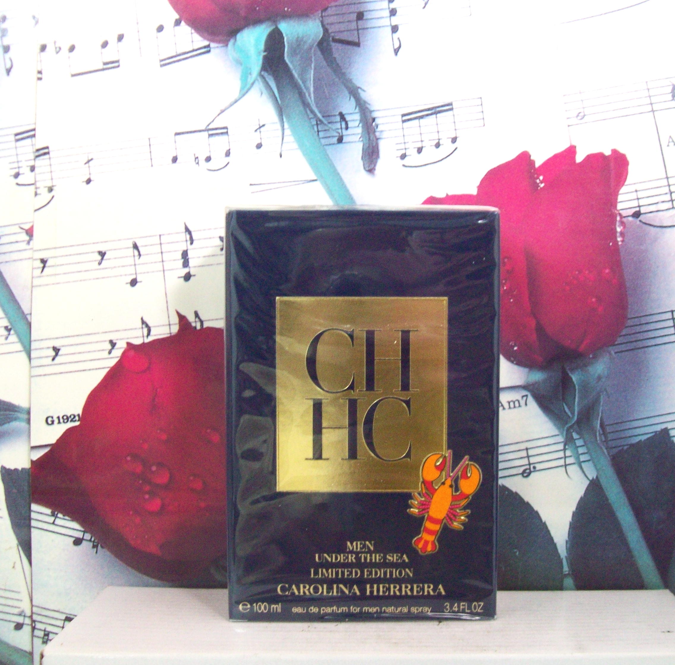 Carolina Herrera CH Men Under The Sea EDP 3.4oz bottle