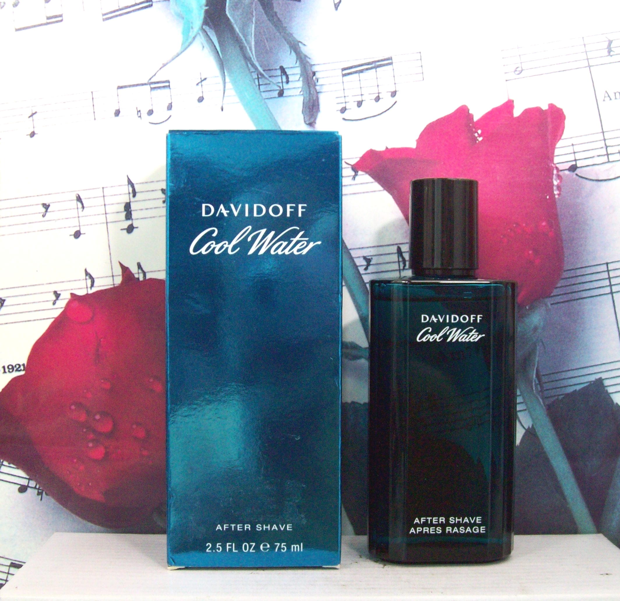 Davidoff Cool Water 2.5 OZ After Shave bottle front view