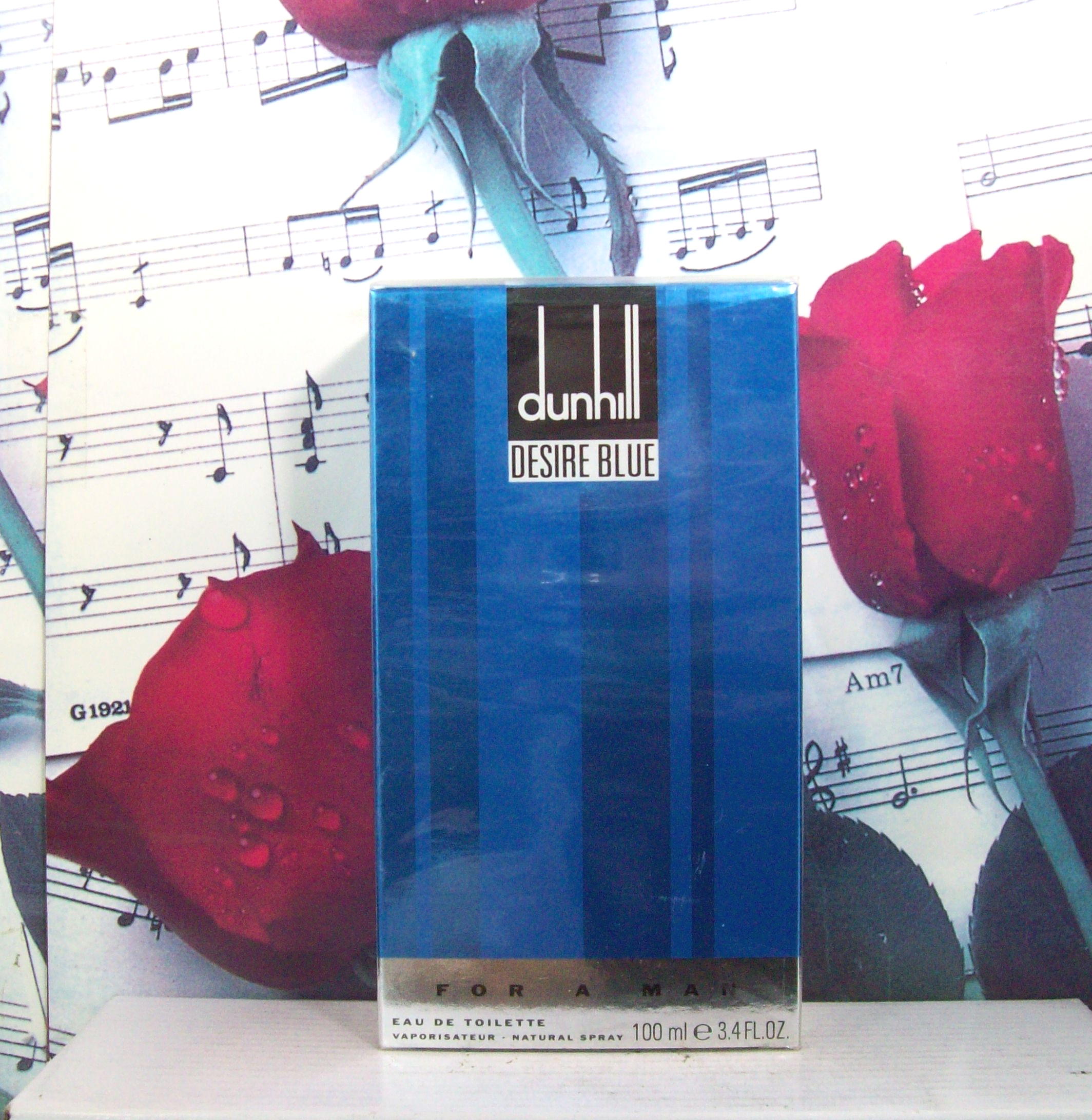 Dunhill Desire Blue For Men 3.4 OZ EDT Spray bottle front view
