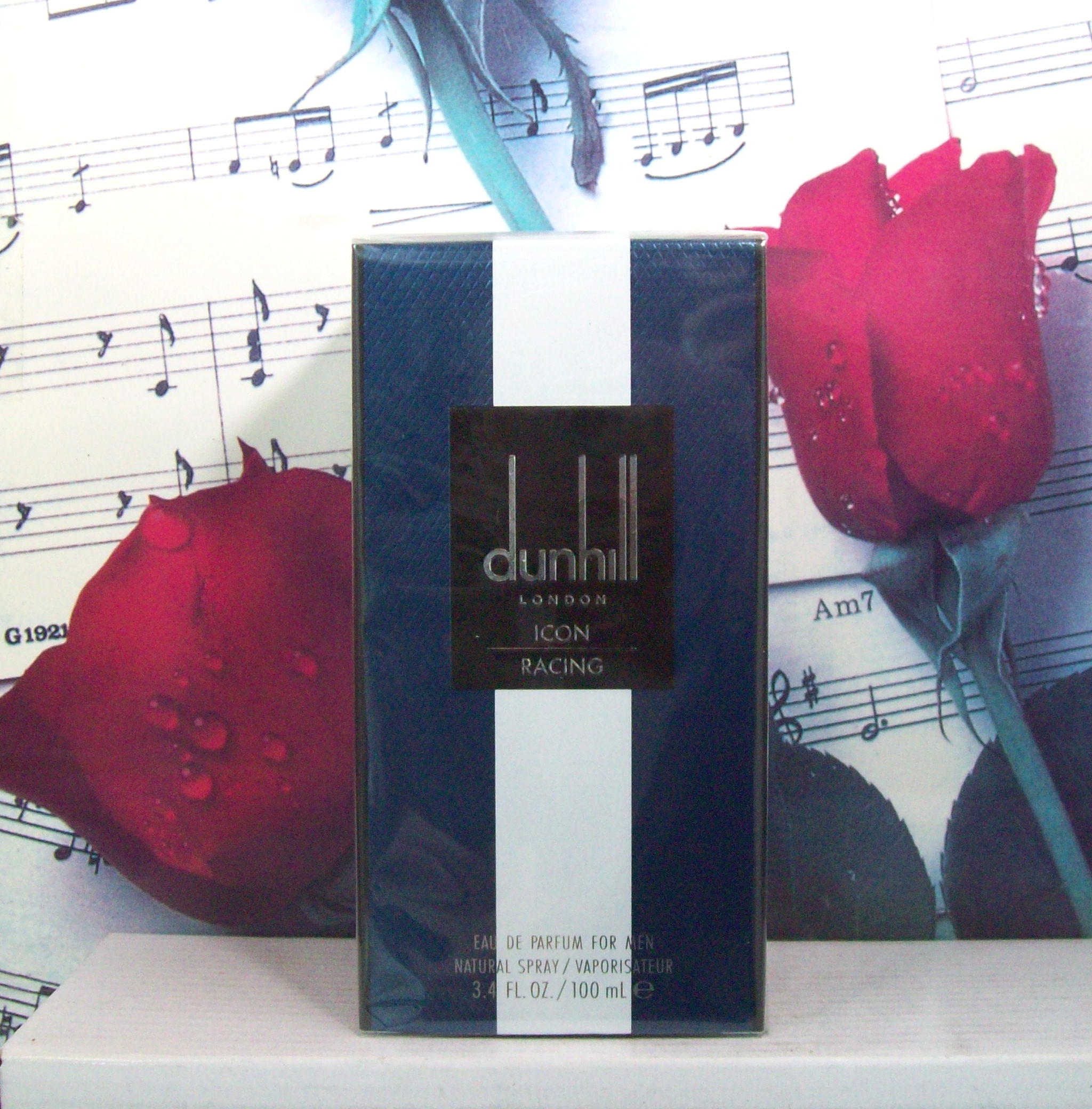 Dunhill Icon Racing Blue 3.4 OZ EDP Spray For Men bottle front view