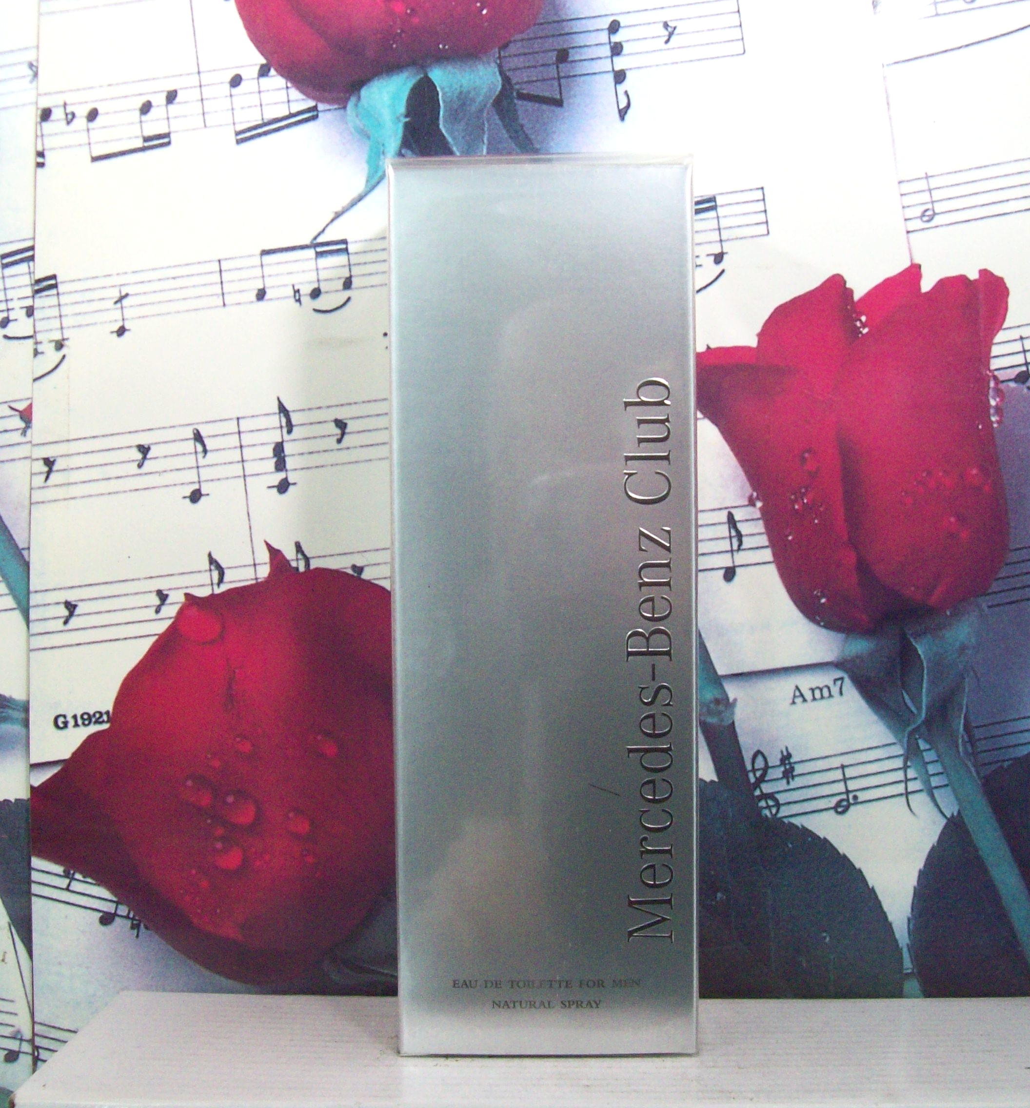 Mercedes Benz Club 3.4 OZ EDT Spray For Men bottle front view
