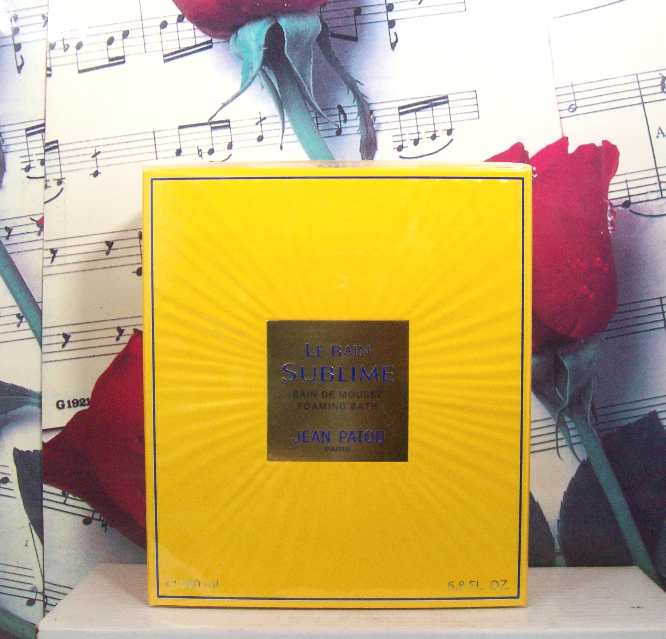 Jean Patou Sublime Foaming Bath 6.8 OZ bottle front view