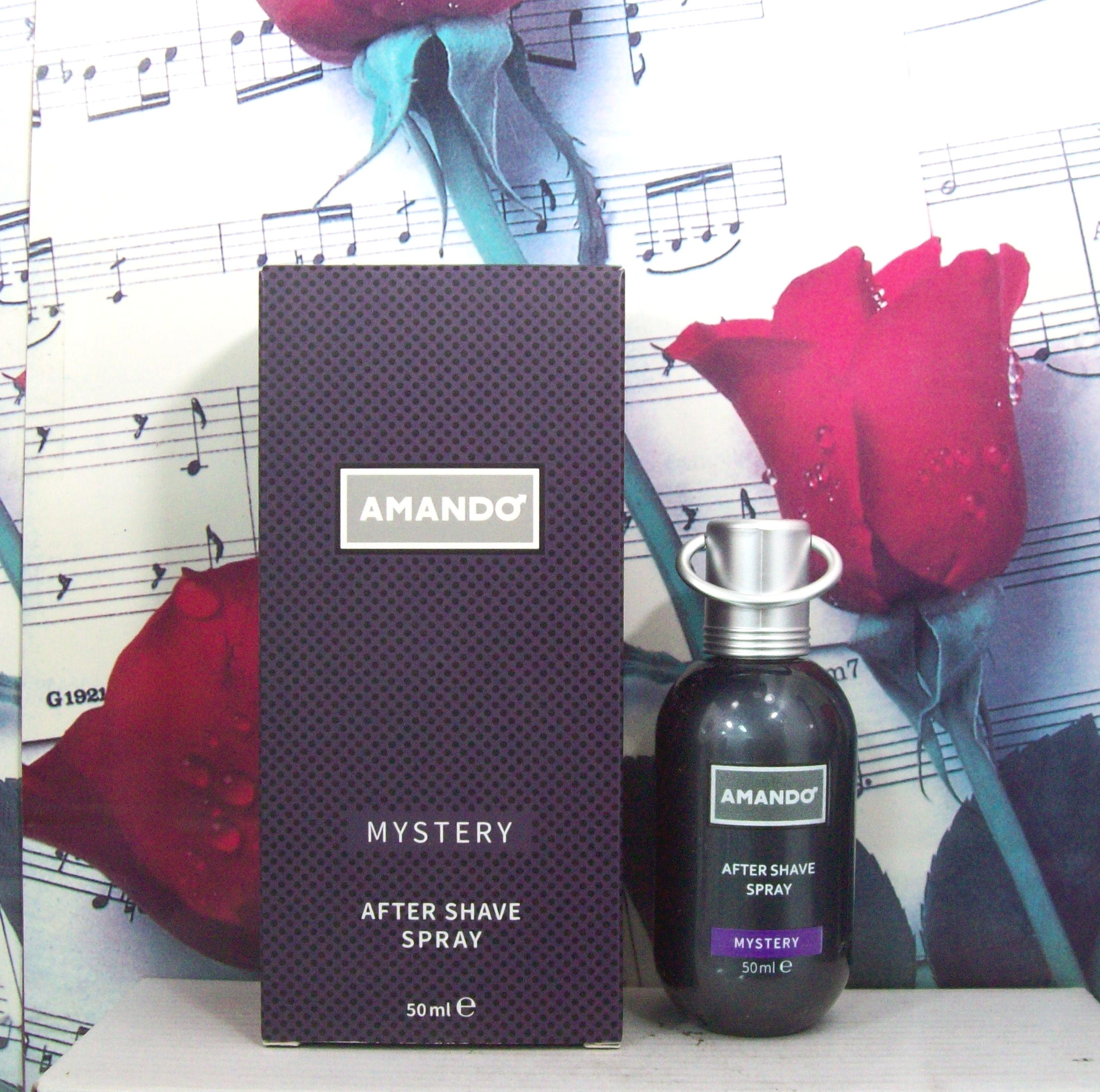 Amando Mystery 1.7 OZ After Shave Spray bottle front view