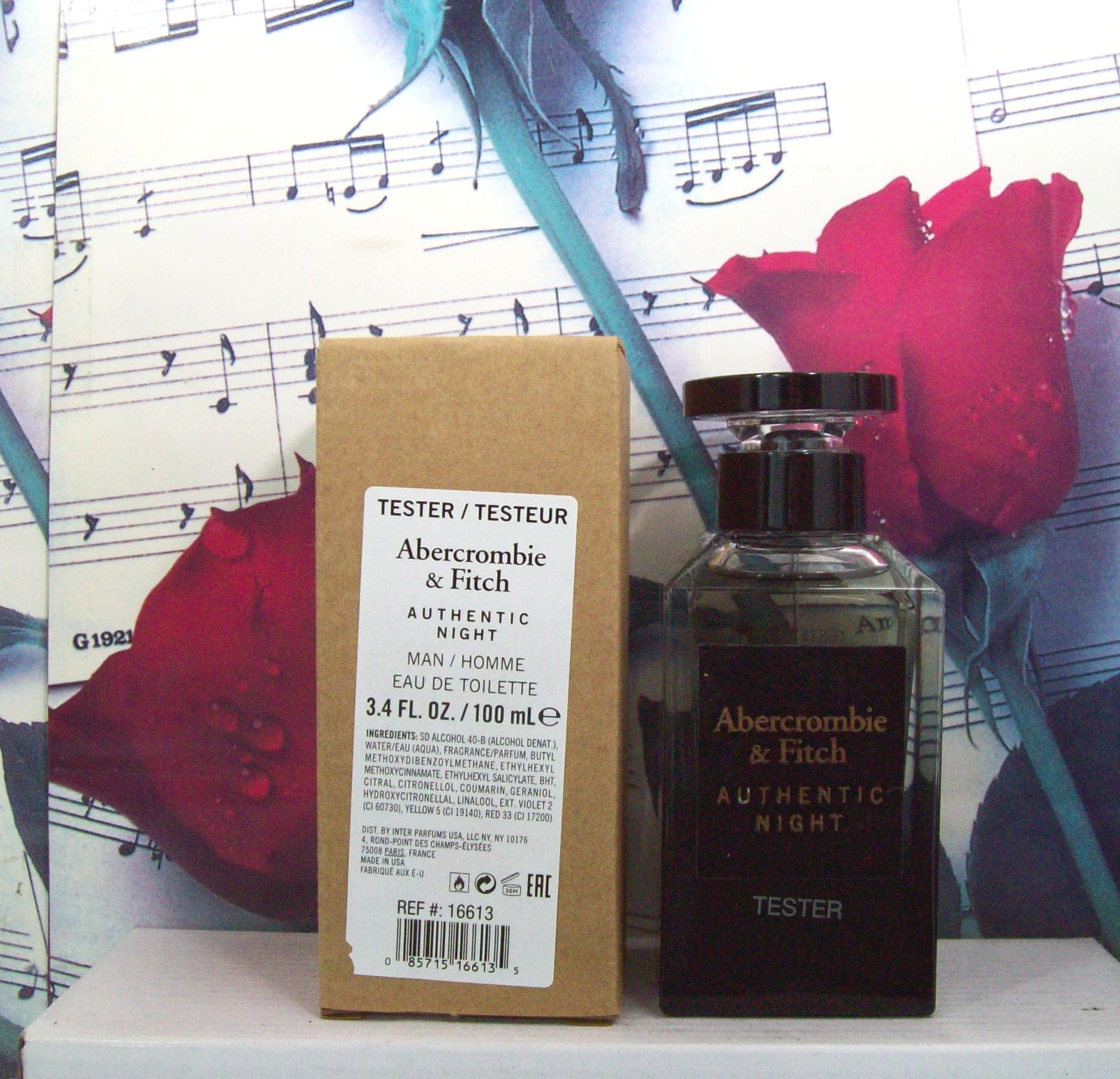 Abercrombie & Fitch Authentic Night Man EDT Spray bottle front view