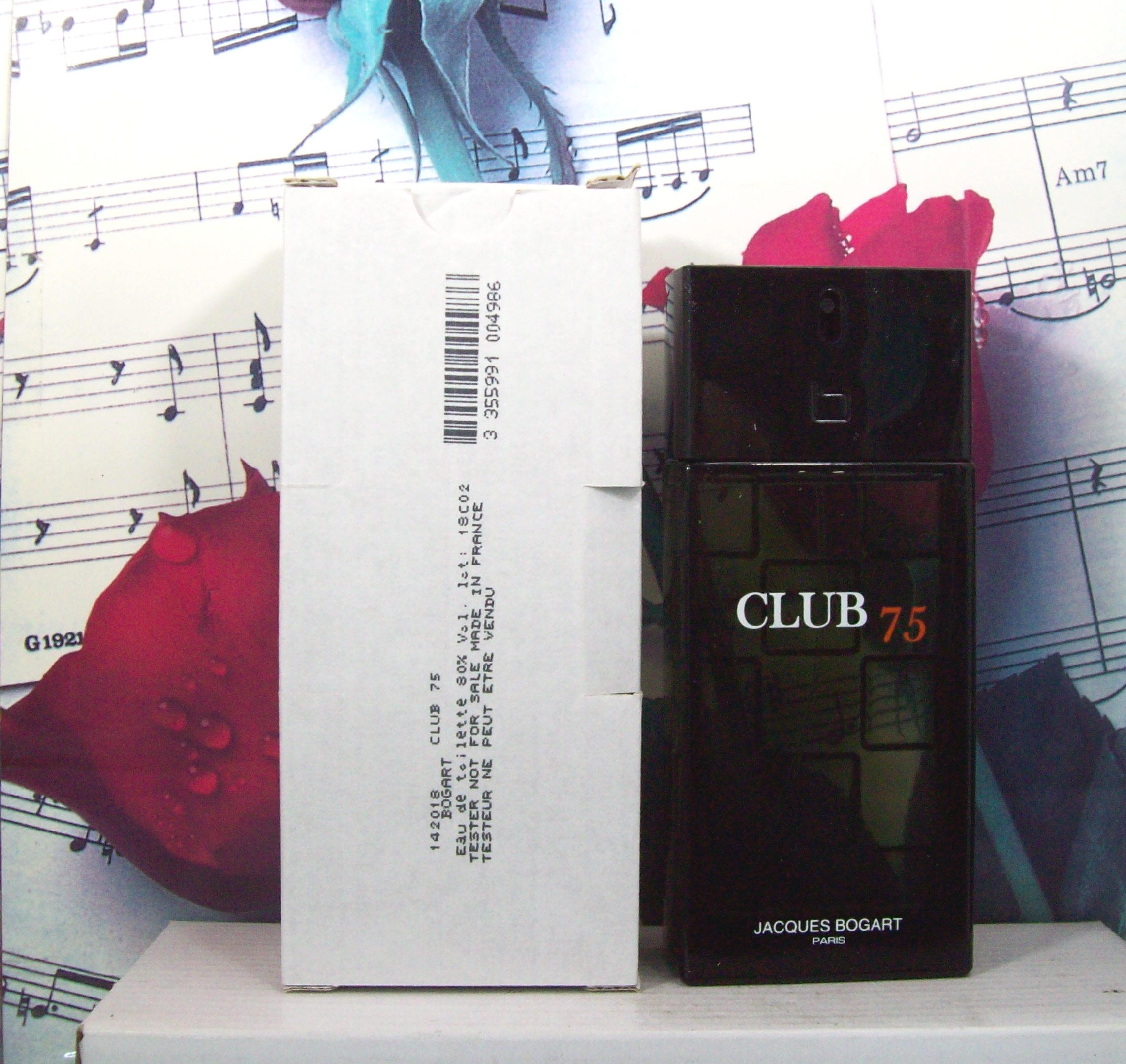 Bogart Club 75 EDT Spray 3.33 OZ bottle front view