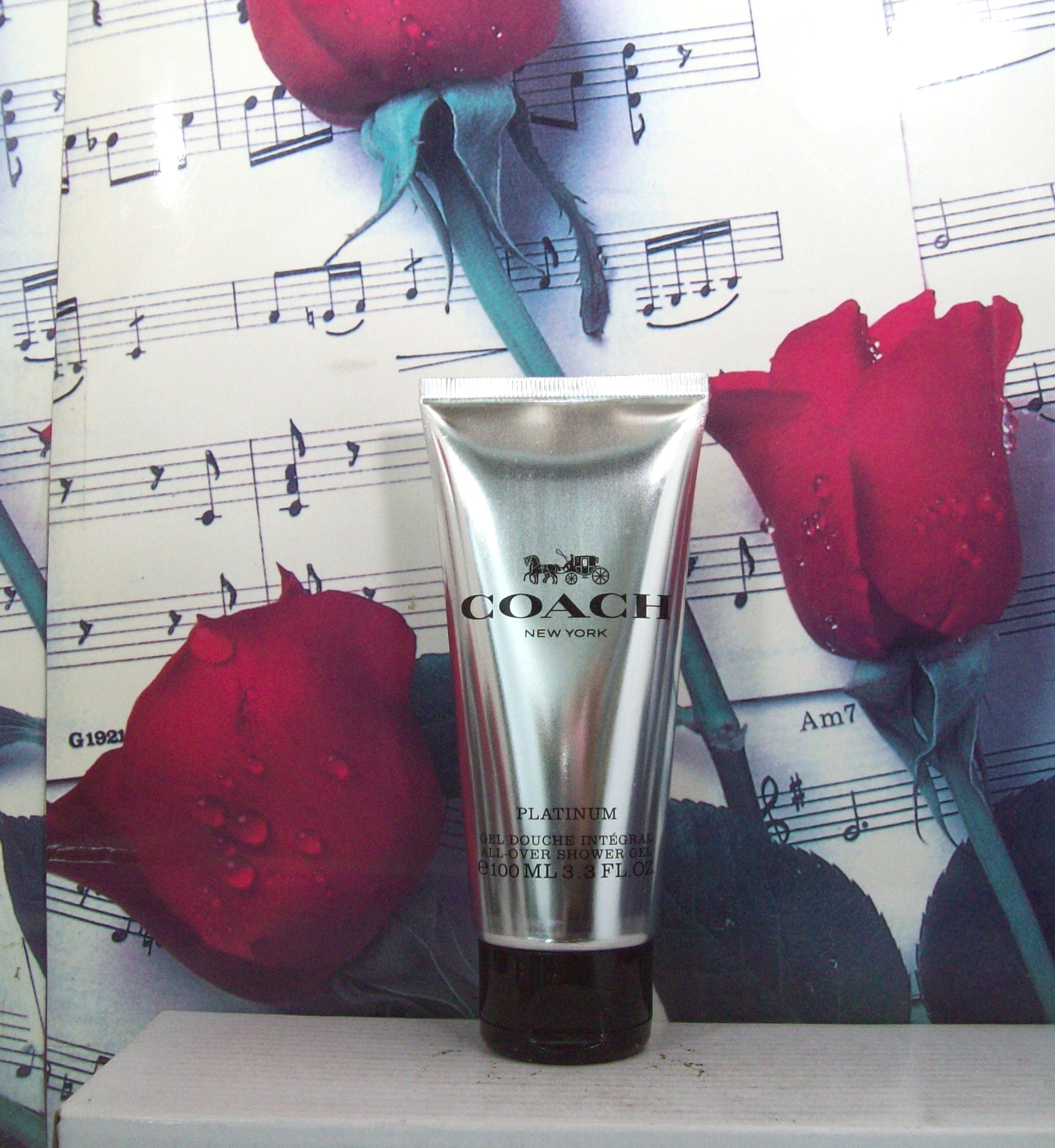 Coach Platinum Shower Gel 3.3 OZ front view