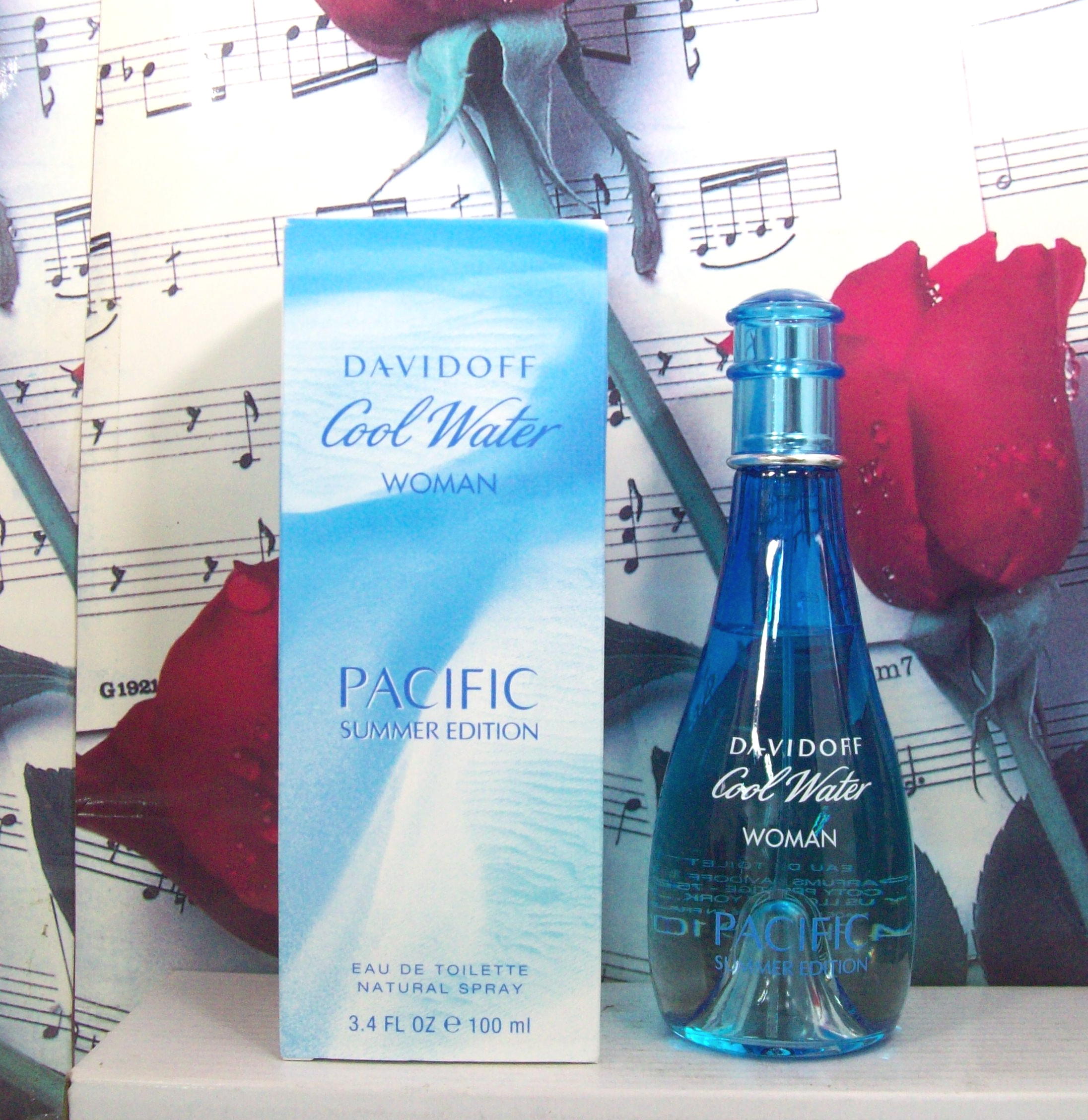 Davidoff Cool Water Woman Pacific Summer Edition 3.4 OZ EDT bottle front view