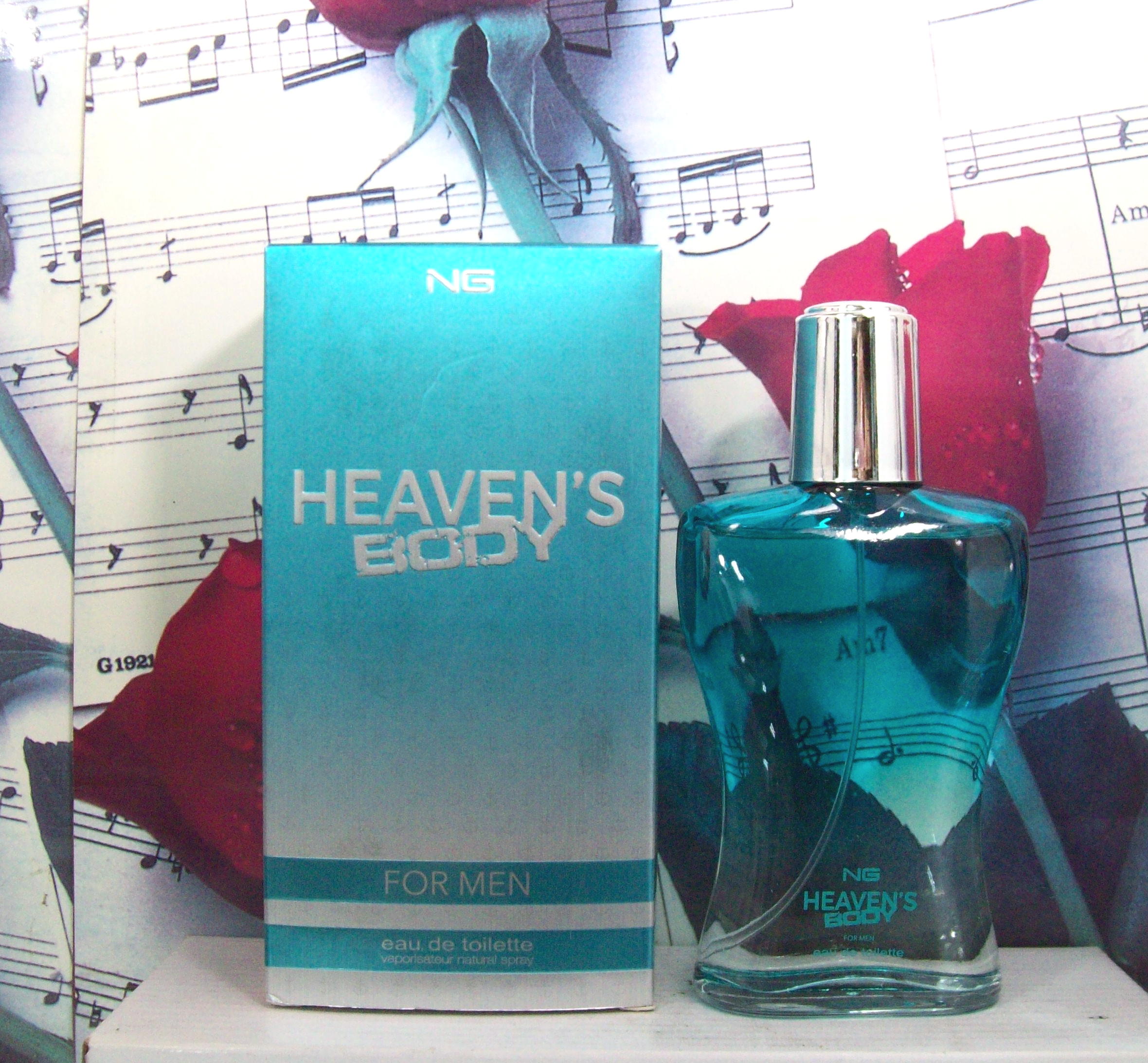 NG Heaven's Body For Men EDT Spray bottle front view