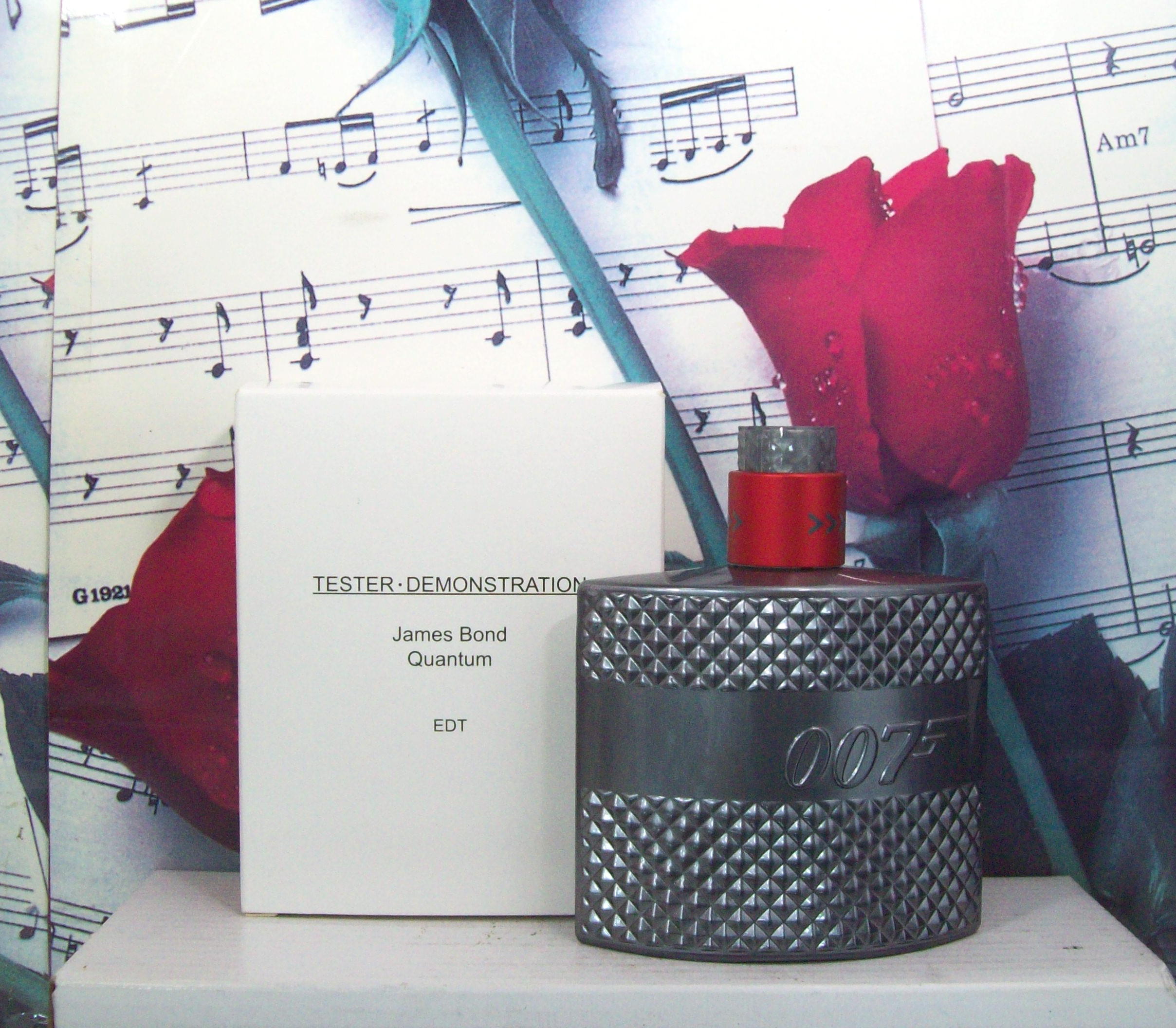 James Bond Quantum 2.5 OZ EDT Spray front bottle view