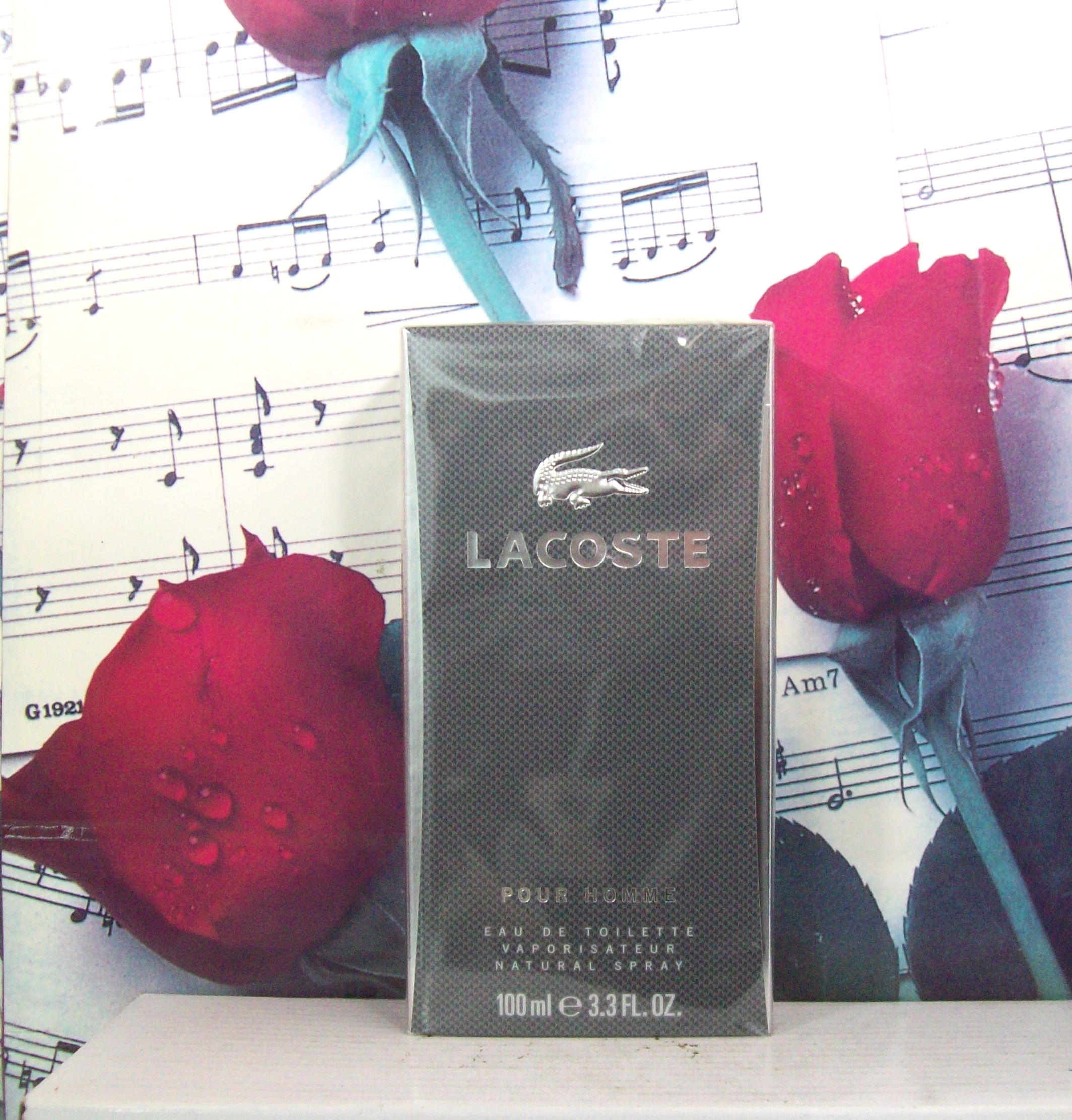 Lacoste Pour Homme 3.3 OZ EDT Spray bottle front view