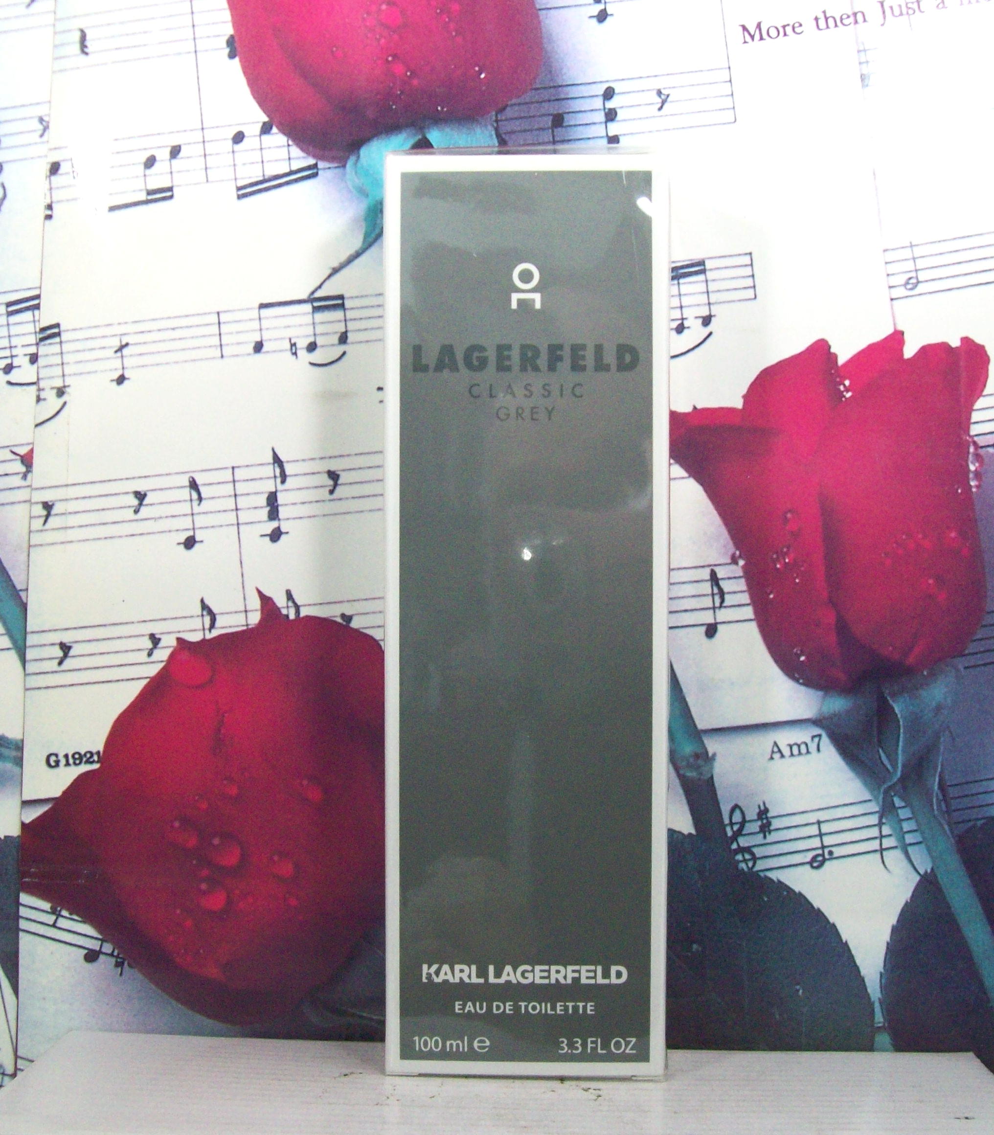 Lagerfeld Classic Grey 3.3 OZ EDT Spray bottle front view