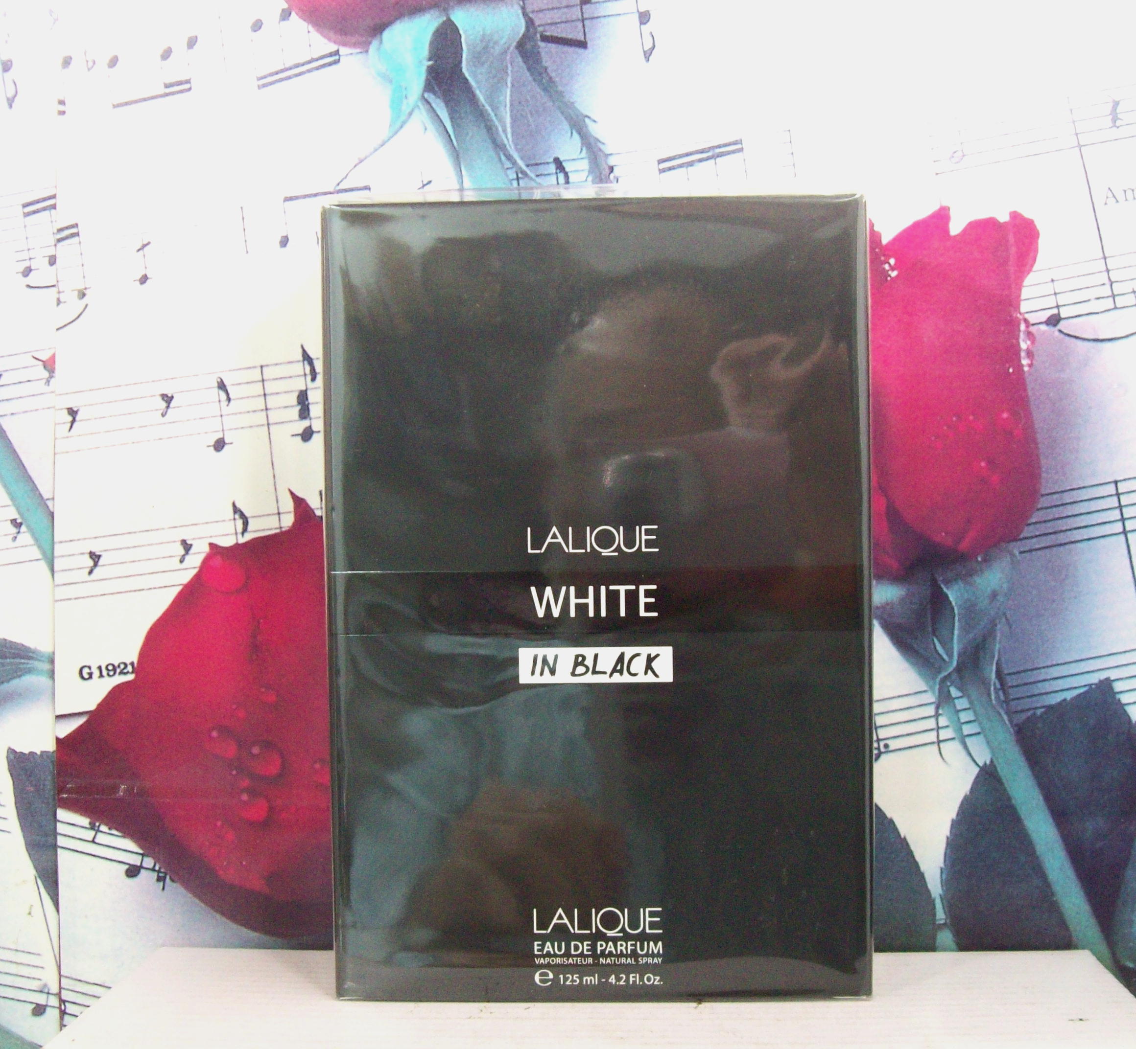 Lalique White In Black 4.2 OZ. EDP Spray bottle front view