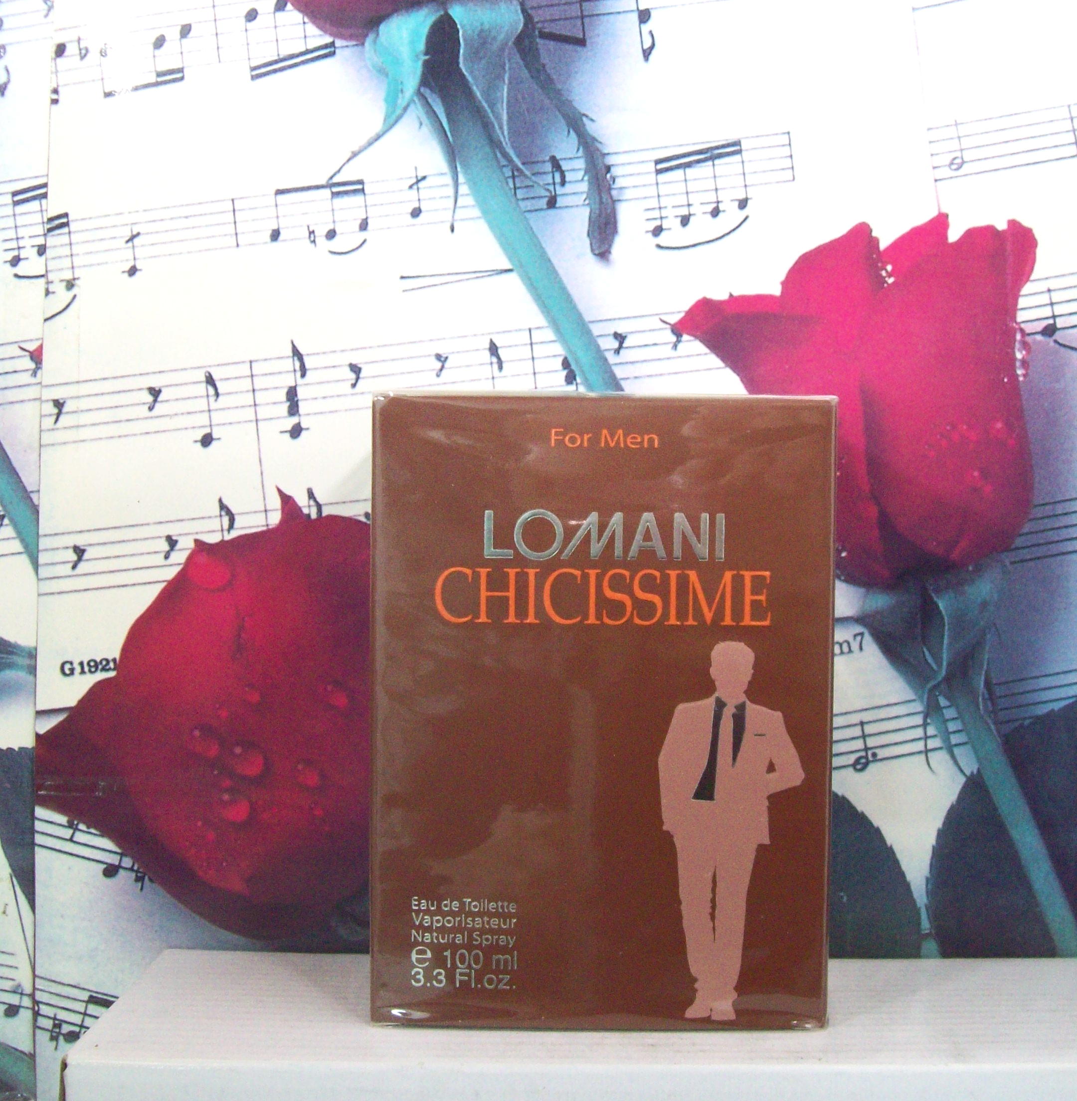 Lomani Chicissime For Men 3.3 OZ EDT Spray bottle front view