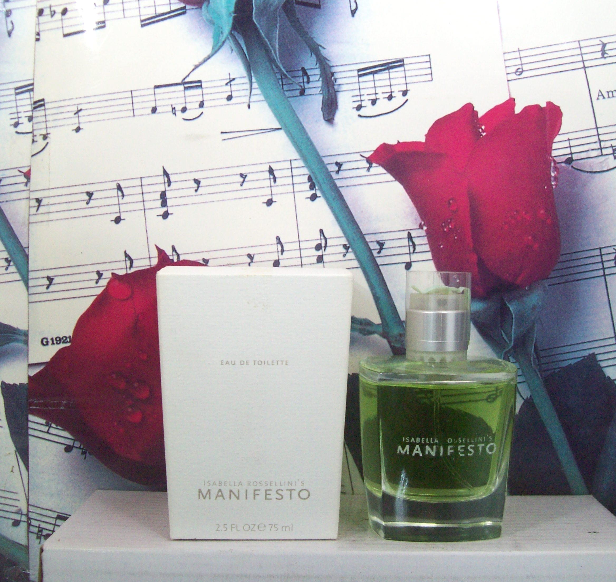 Isabella Rossellini Manifesto EDT Spray bottle front view 2.5 OZ